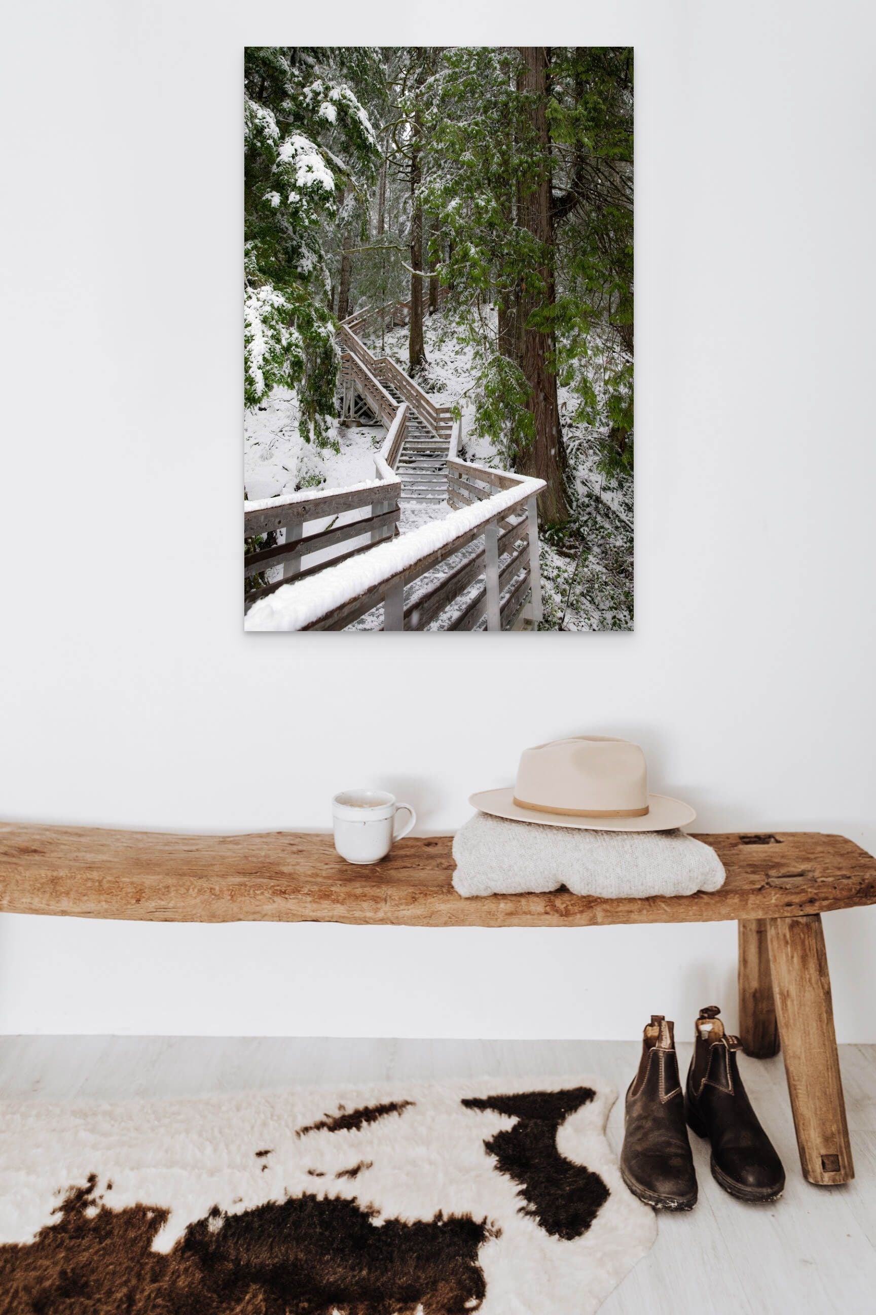 Winter Forest Path, Elk Falls 24x36"