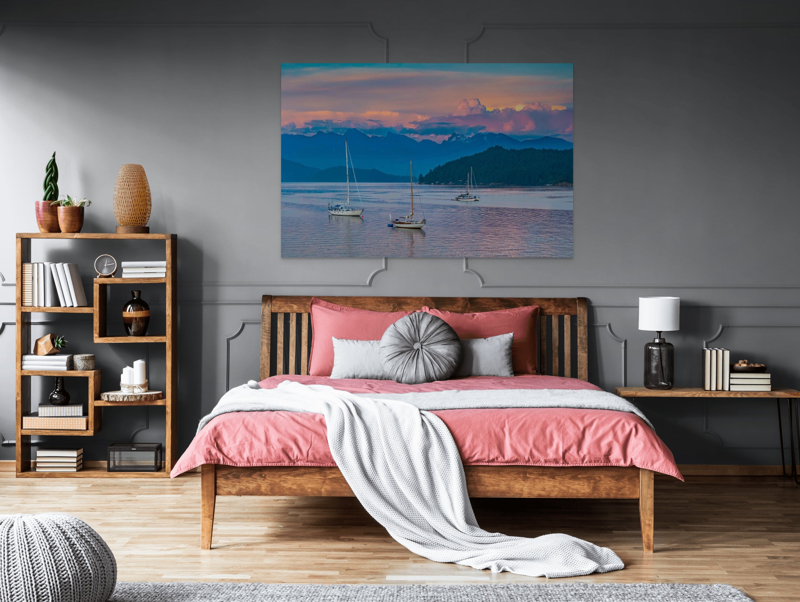 Sailboats at Sunset 40x60"