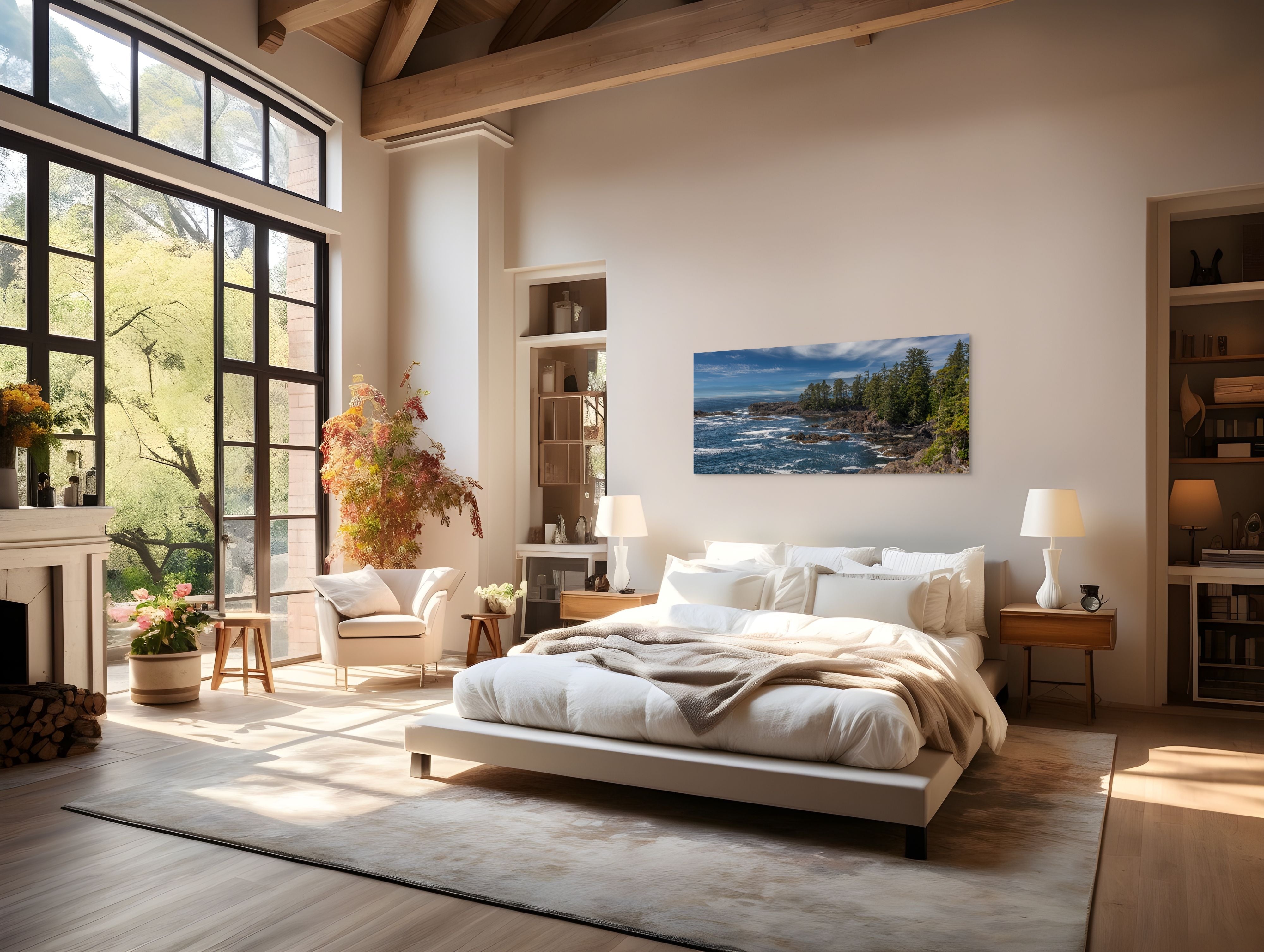 Windblown Wild Pacific Panorama 24x60"