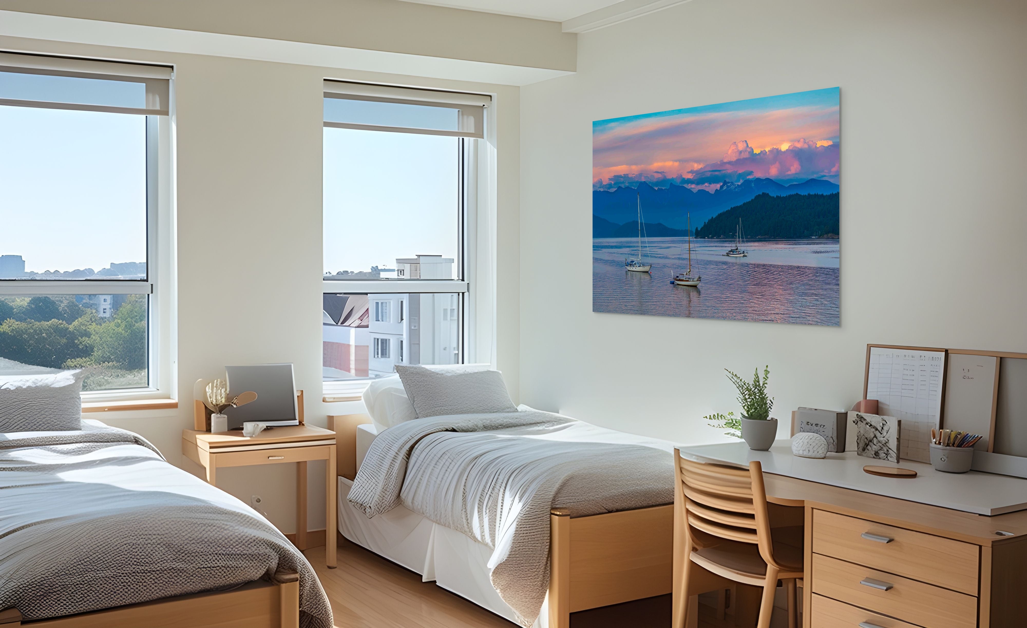 Sailboats at Sunset 40x60"