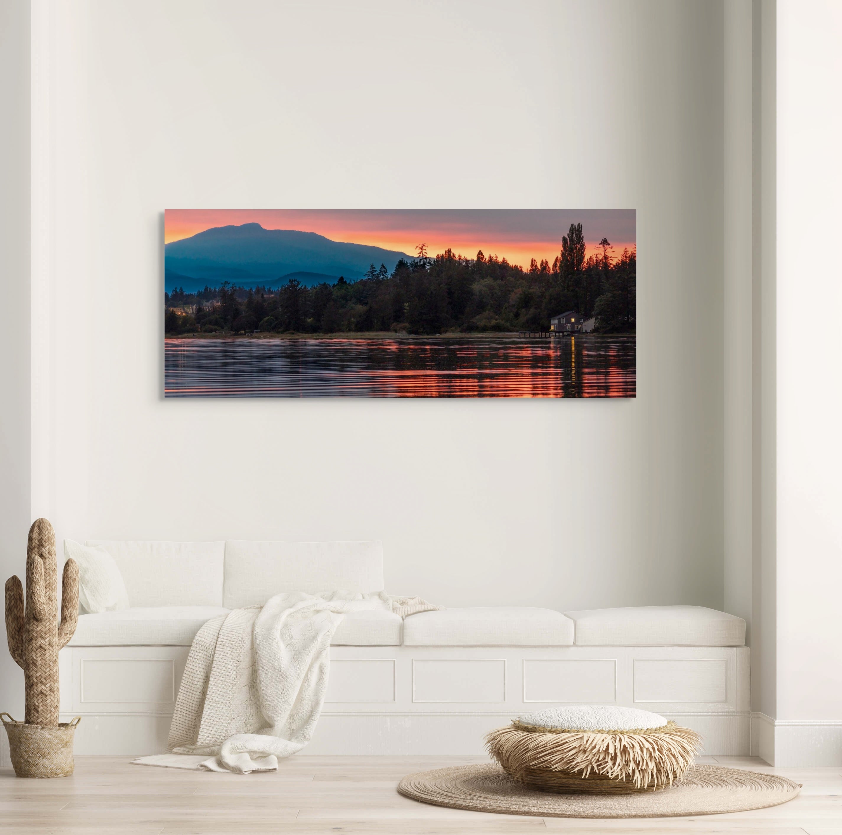 Cozy Comox Sunset Panorama 24x60"