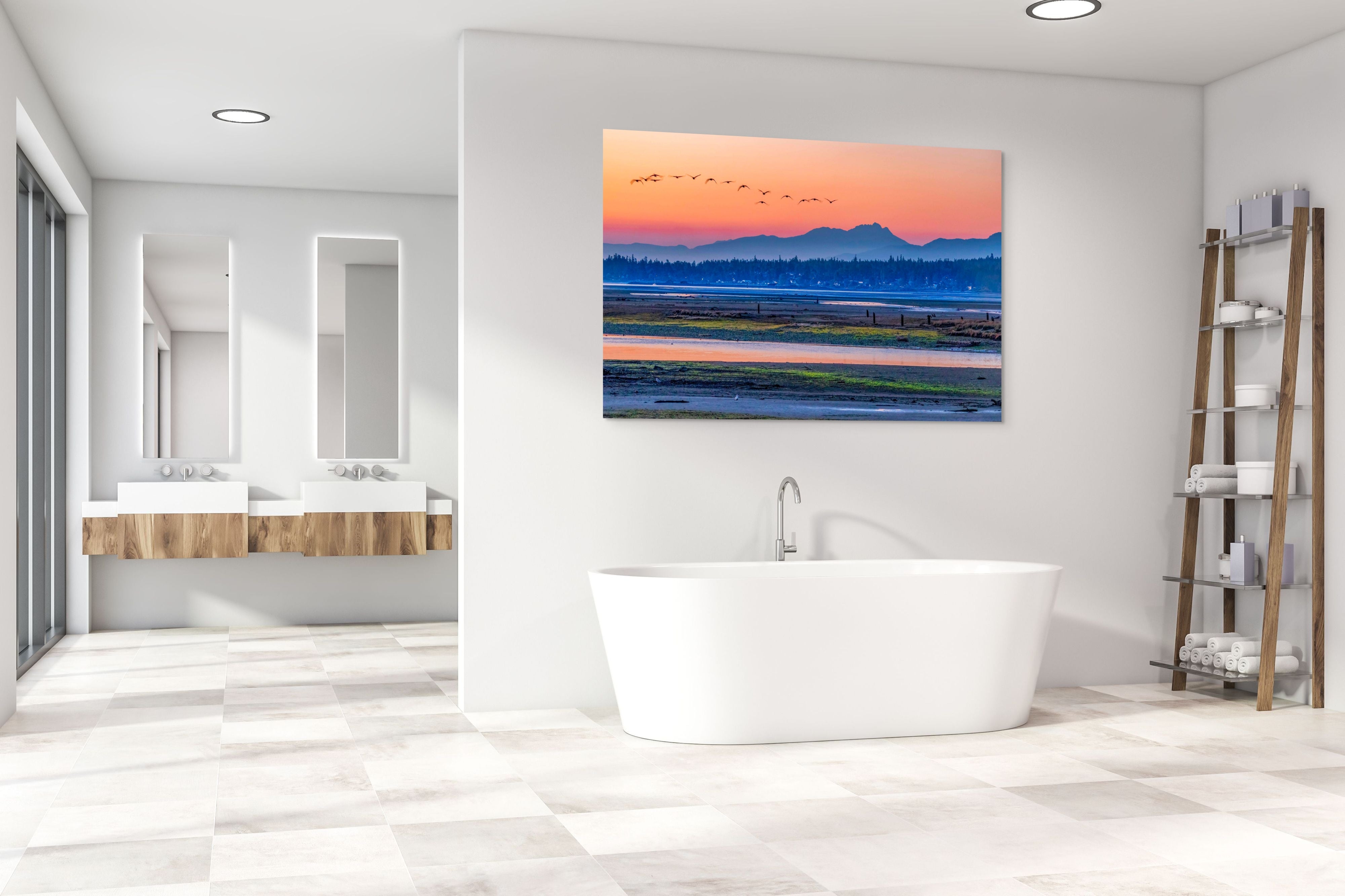 Courtenay Estuary at Dawn 40x60"