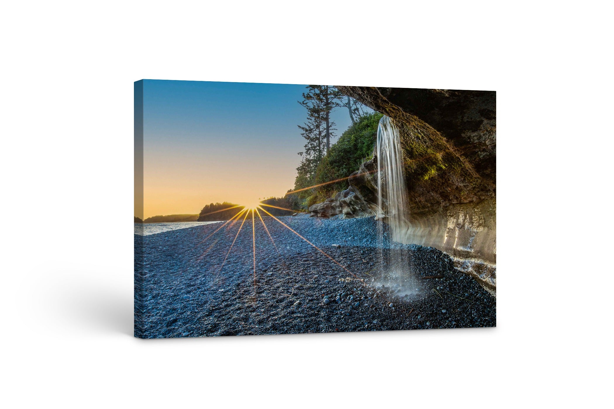 Sandcut Waterfall Sunset 24x36"