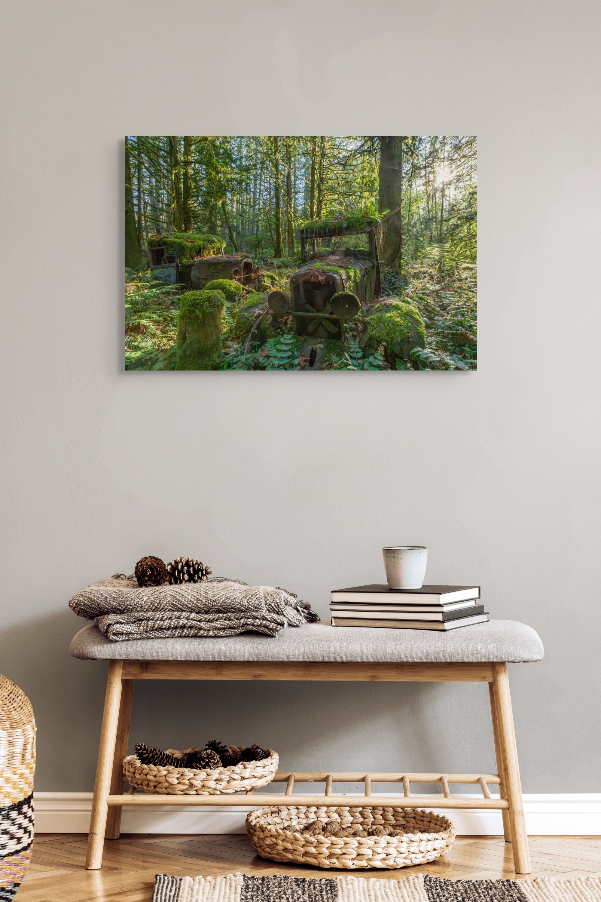 Model Ts in the Rainforest 24x36"