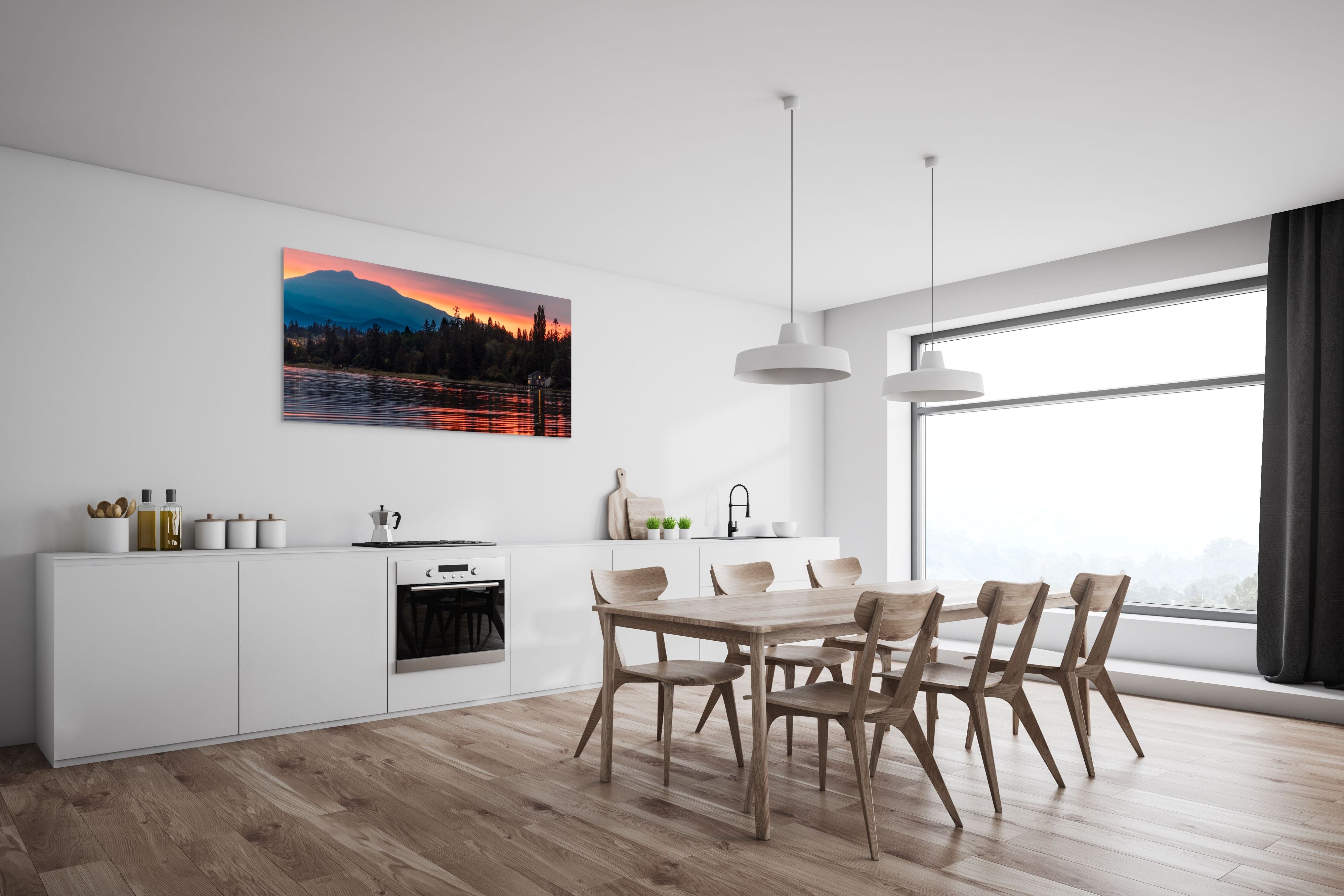 Cozy Comox Sunset Panorama 24x60"