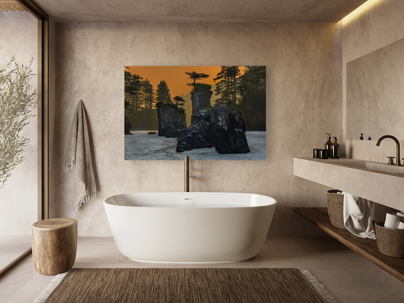 San Josef Bay Sea Stacks 40x60"