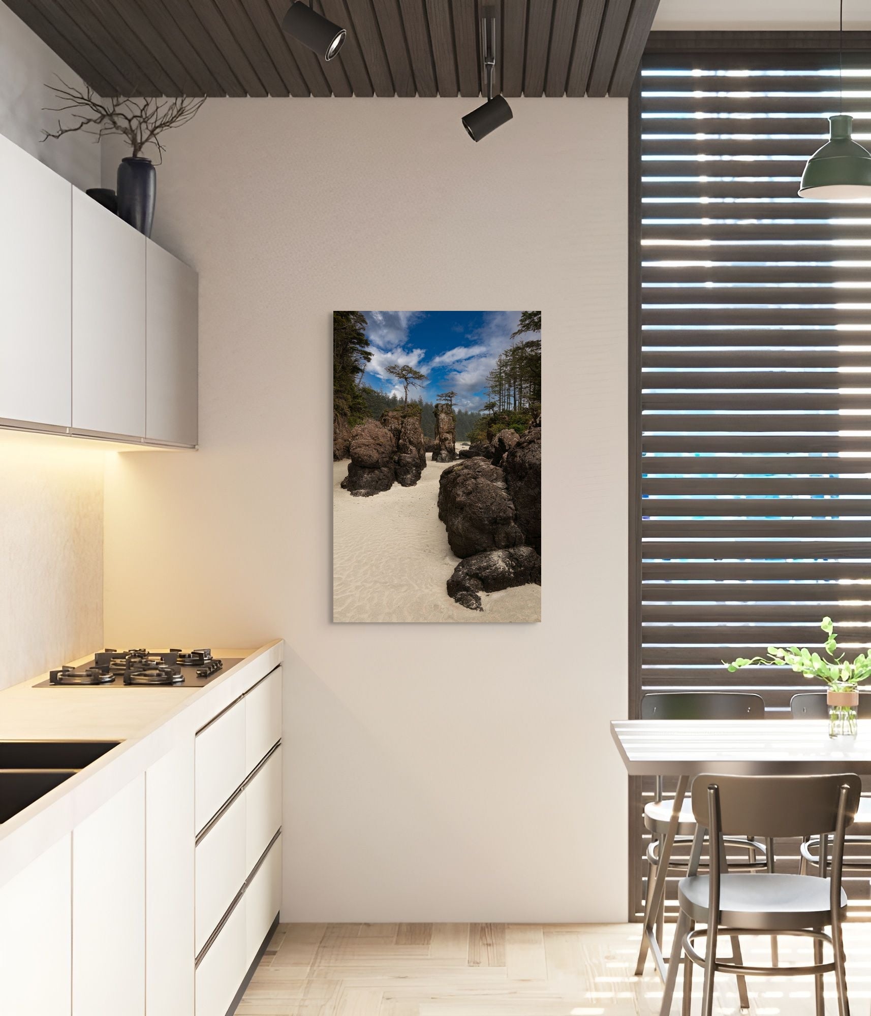 San Josef Bay Sea Stacks (portrait) 24x36"