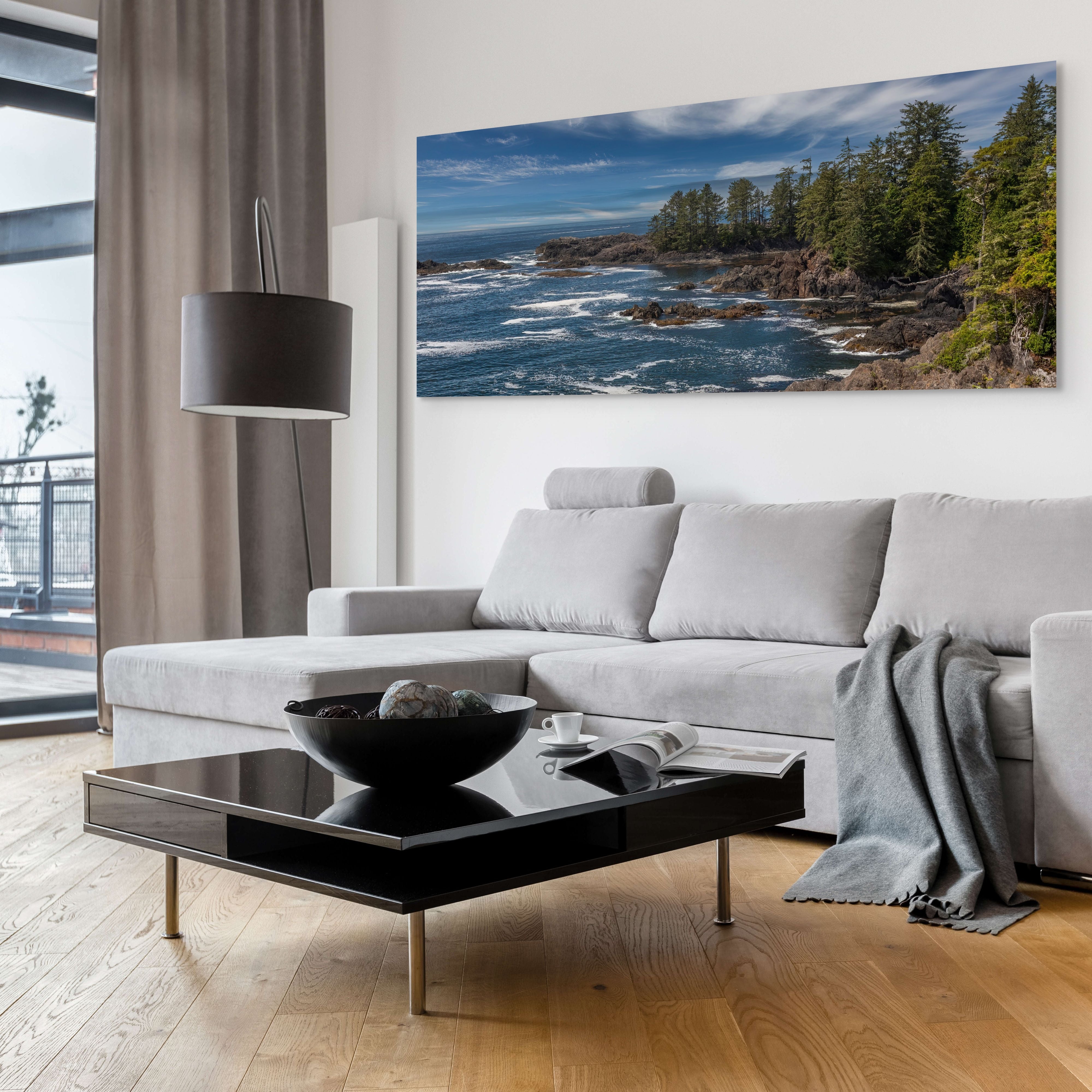 Windblown Wild Pacific Panorama 24x60"