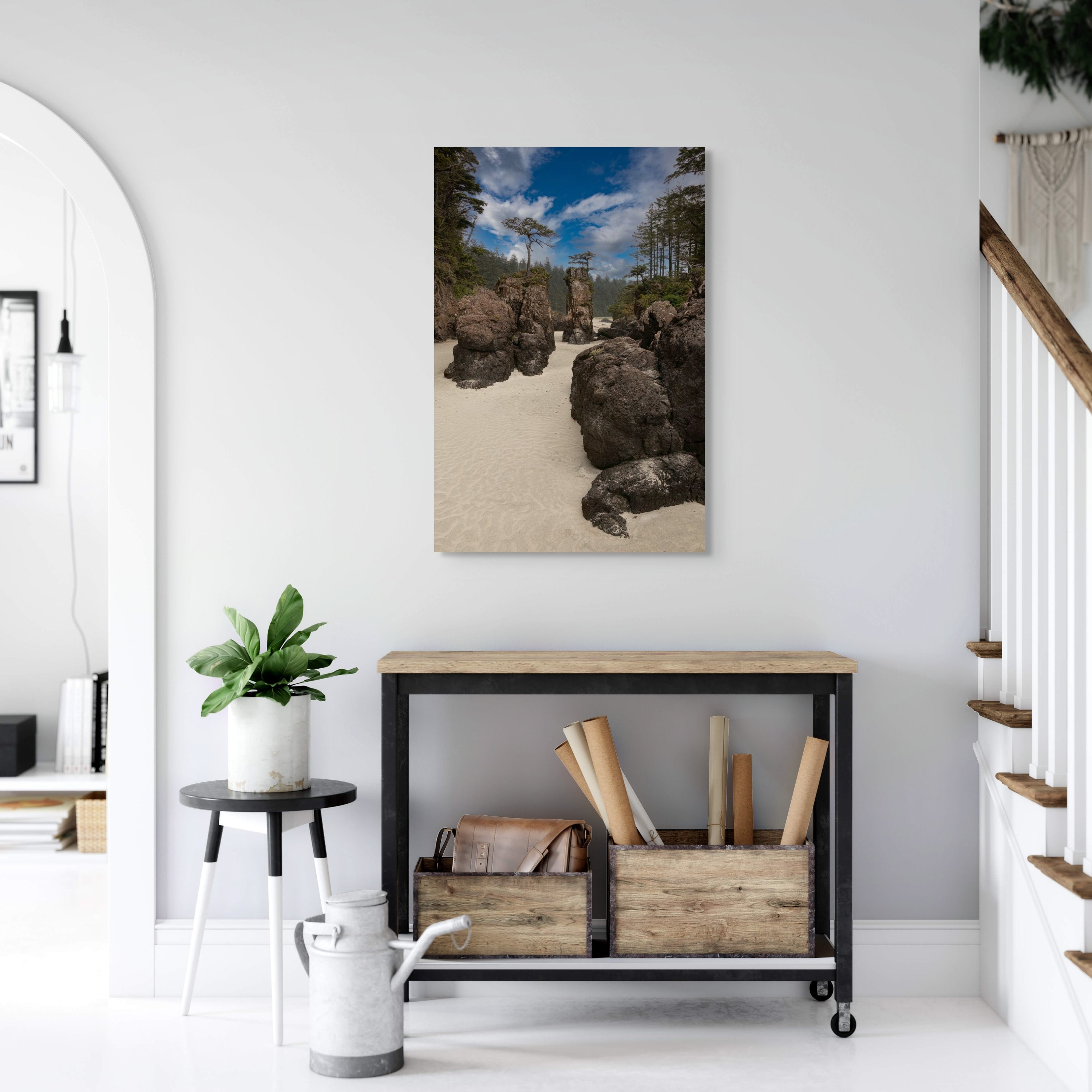 San Josef Bay Sea Stacks (portrait) 24x36"