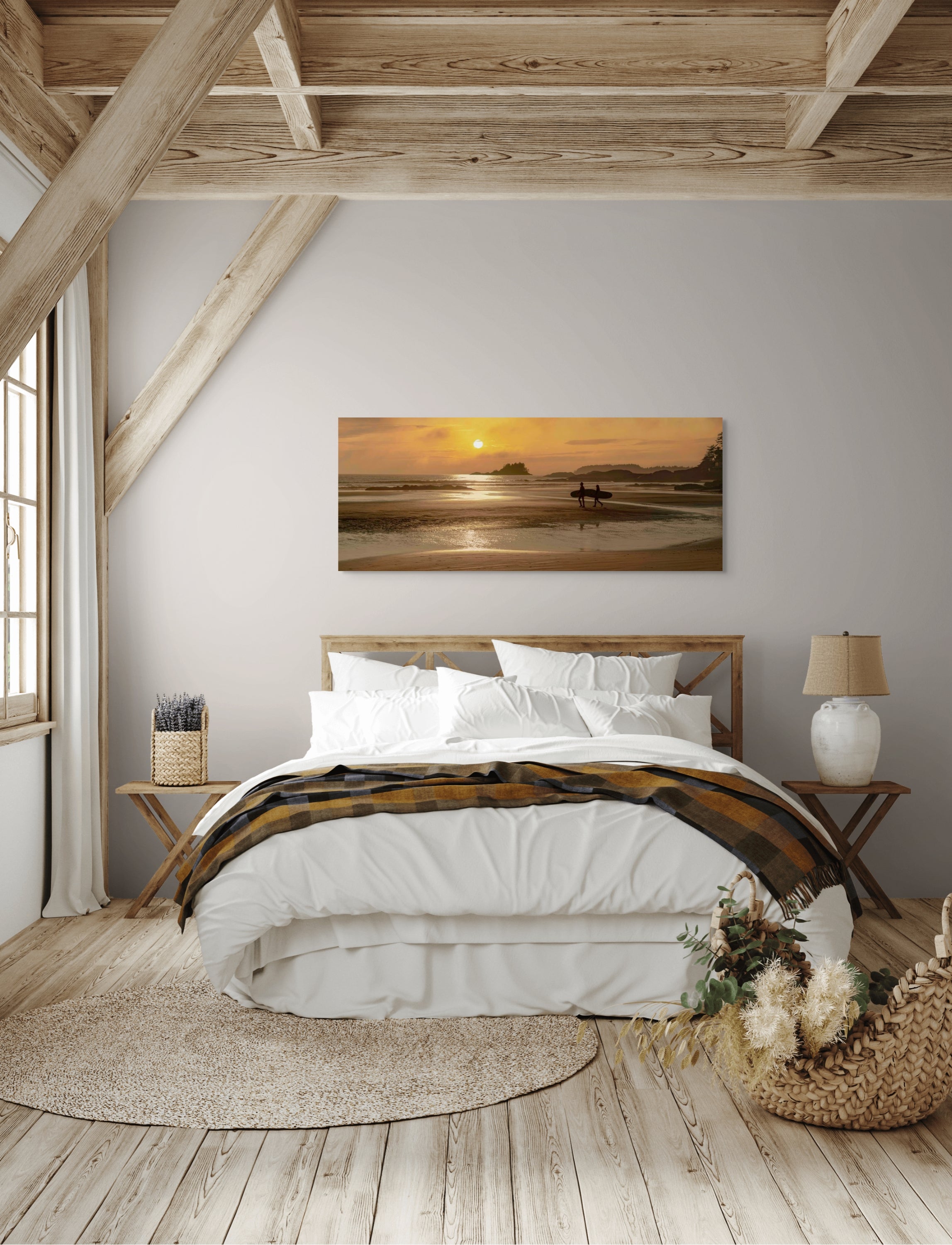Surfer Sunset, Panorama 24x60"