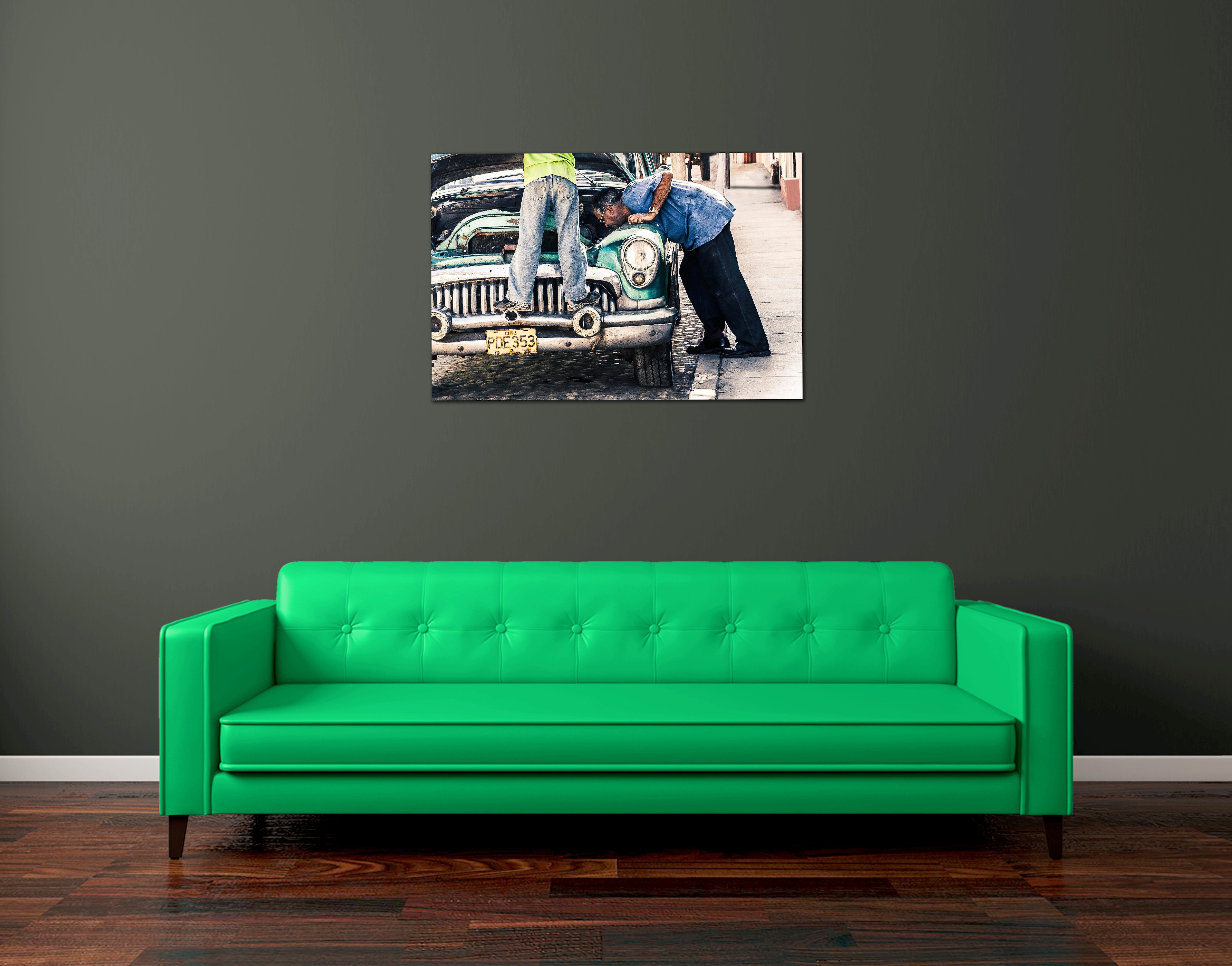 Cuban Car Repair 24x36"