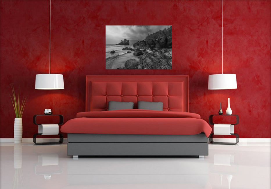 San Josef Bay Shore (B&W Landscape) 24x36"