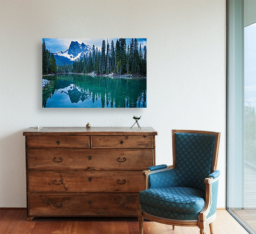 Emerald Lake in Winter 24x36"