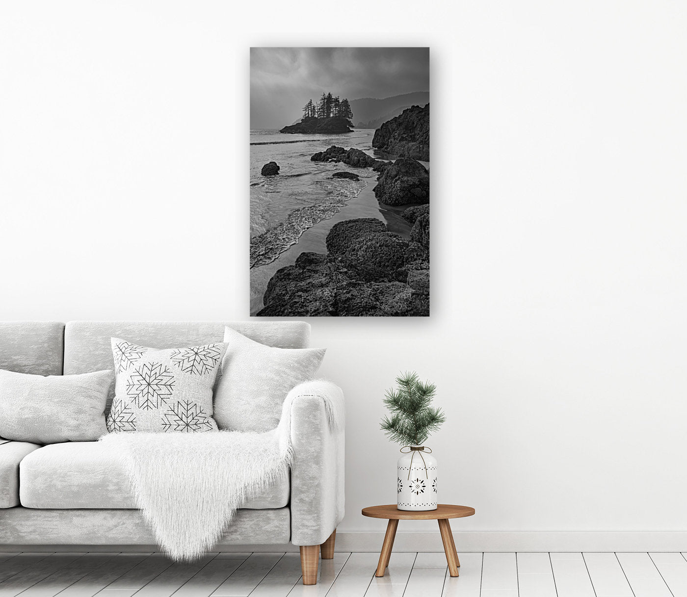 San Josef Bay Shore (B&W Portrait) 24x36"