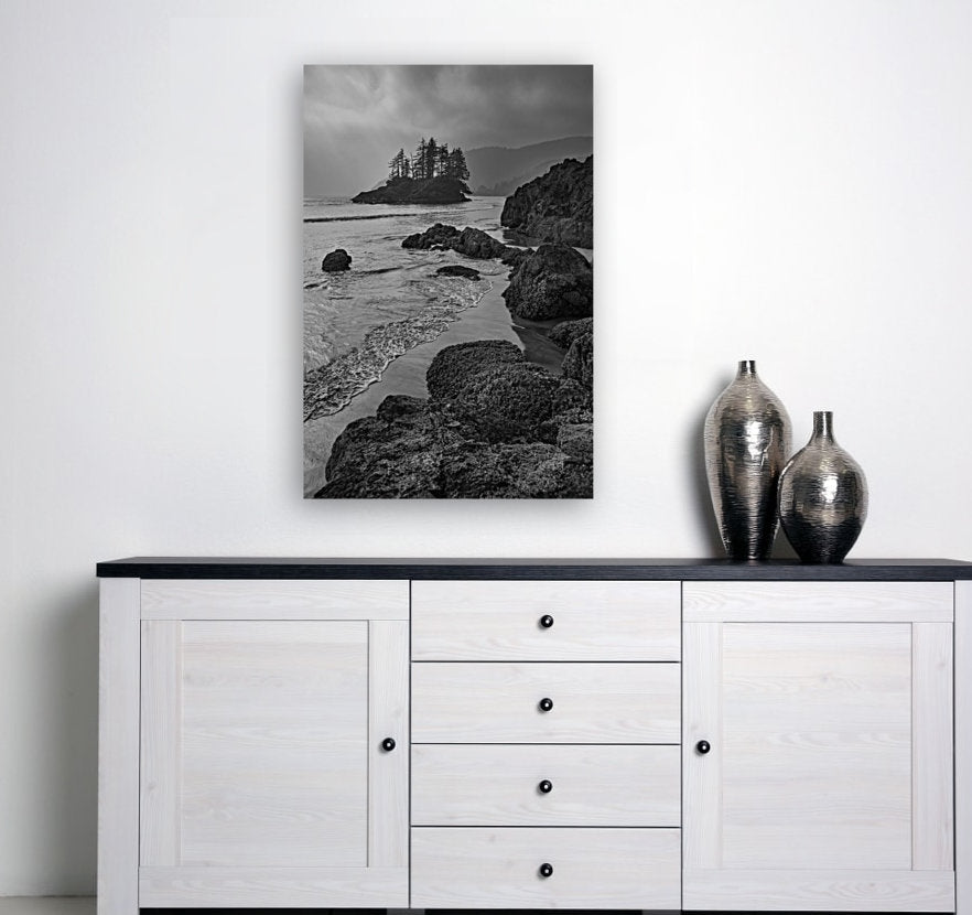 San Josef Bay Shore (B&W Portrait) 24x36"
