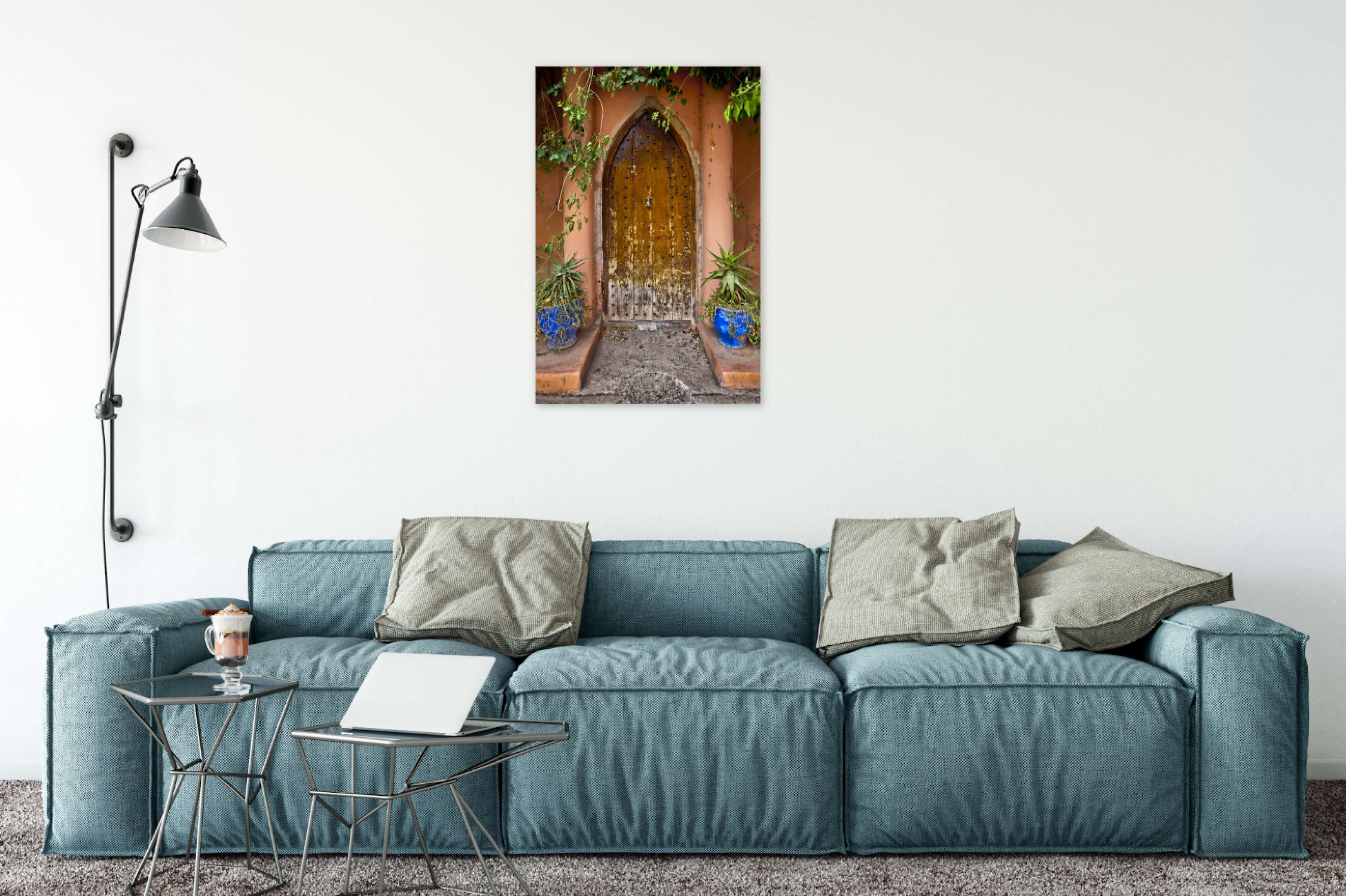 Door with Blue Pots 24x36"