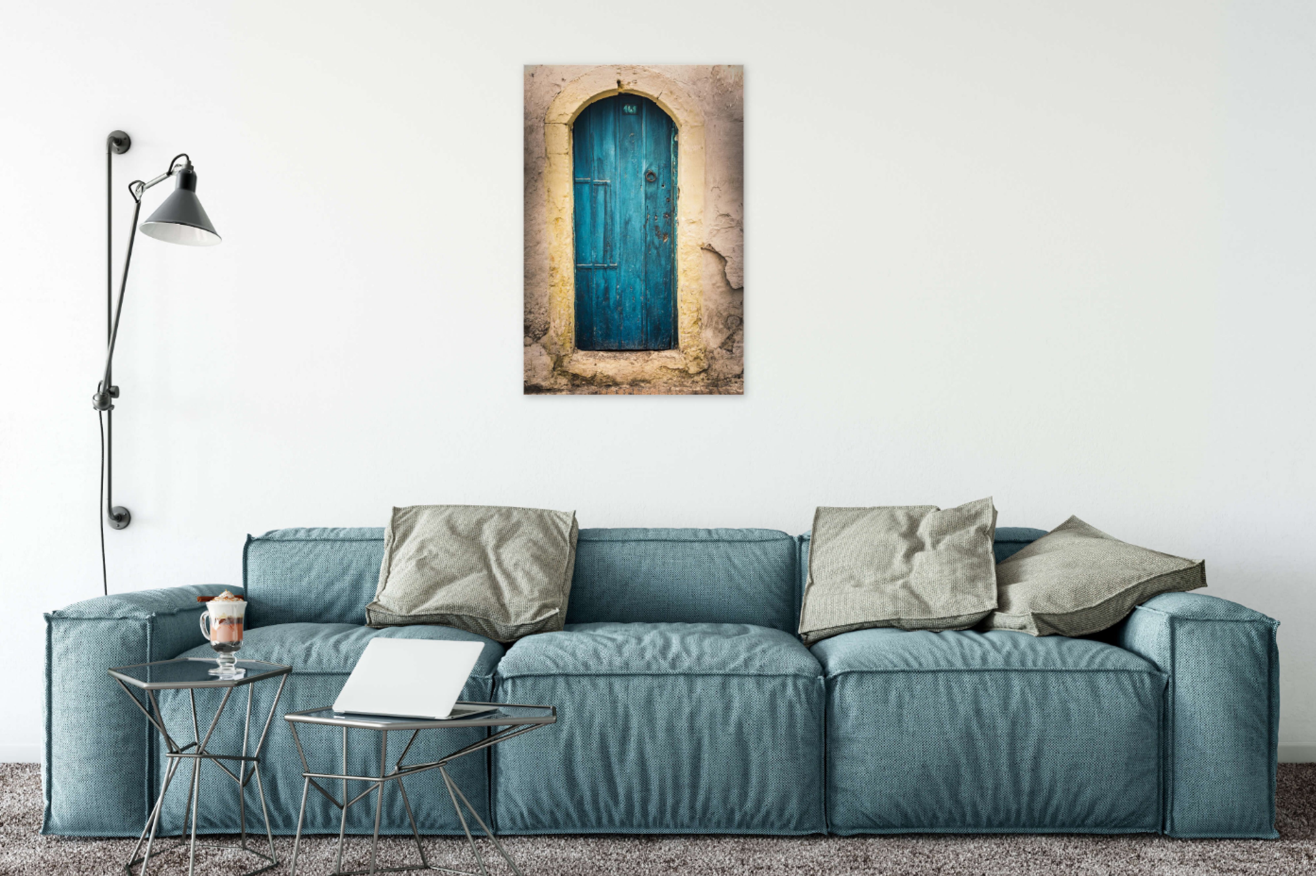 Aqua Moroccan Door 24x36"