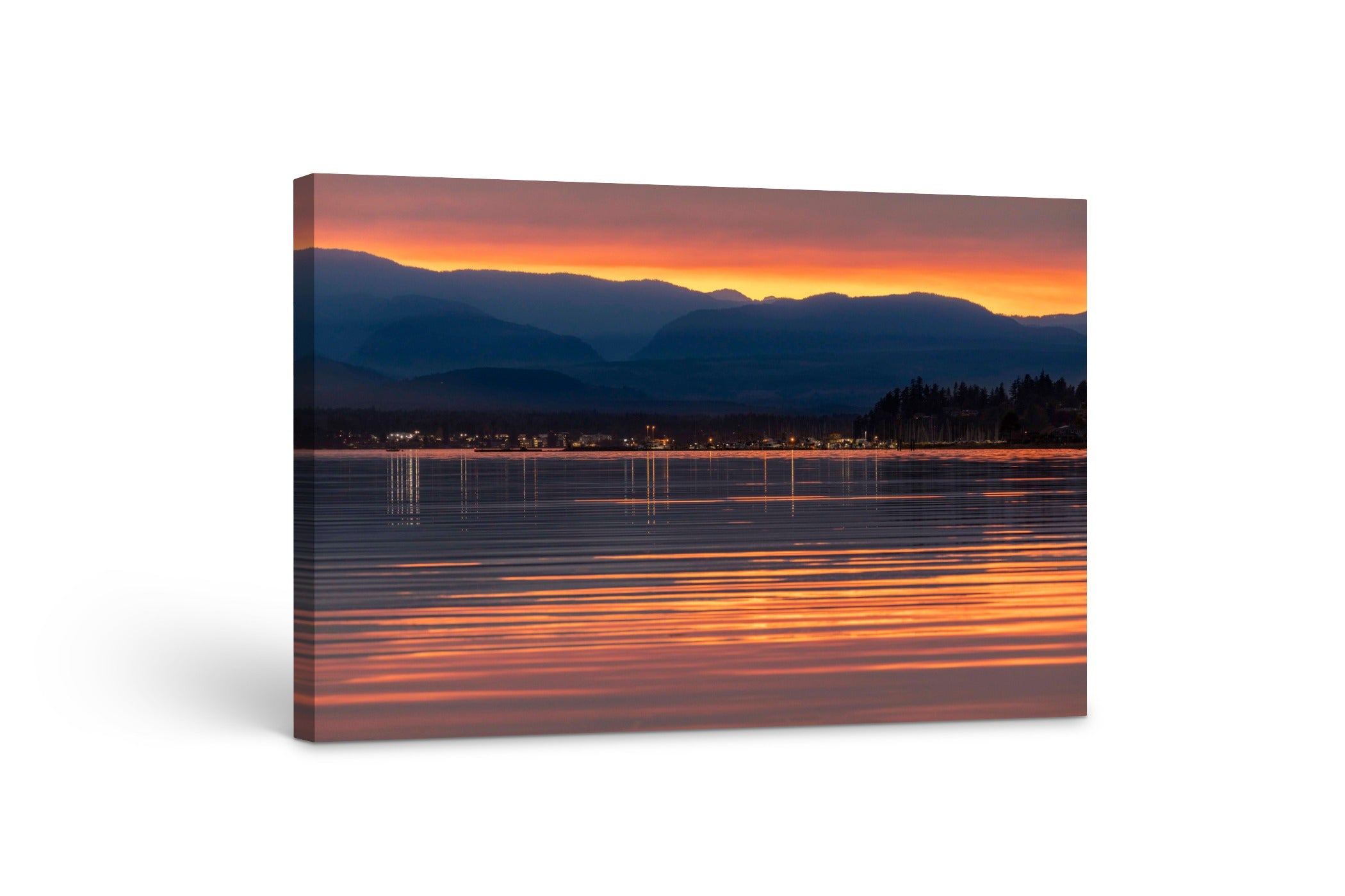 Comox Harbour at Sunset 24x36"