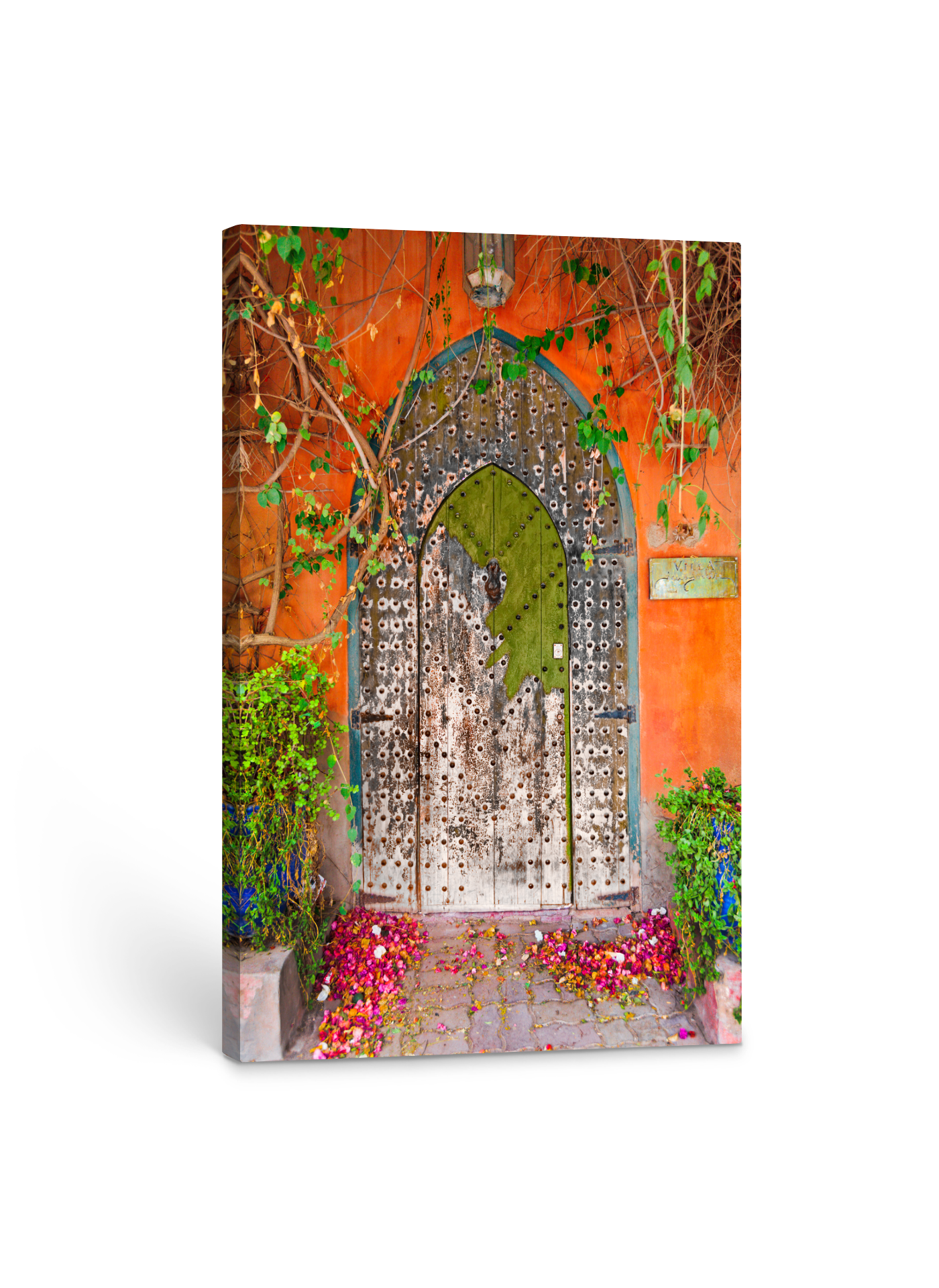 Moroccan Door with Petals 24x36"