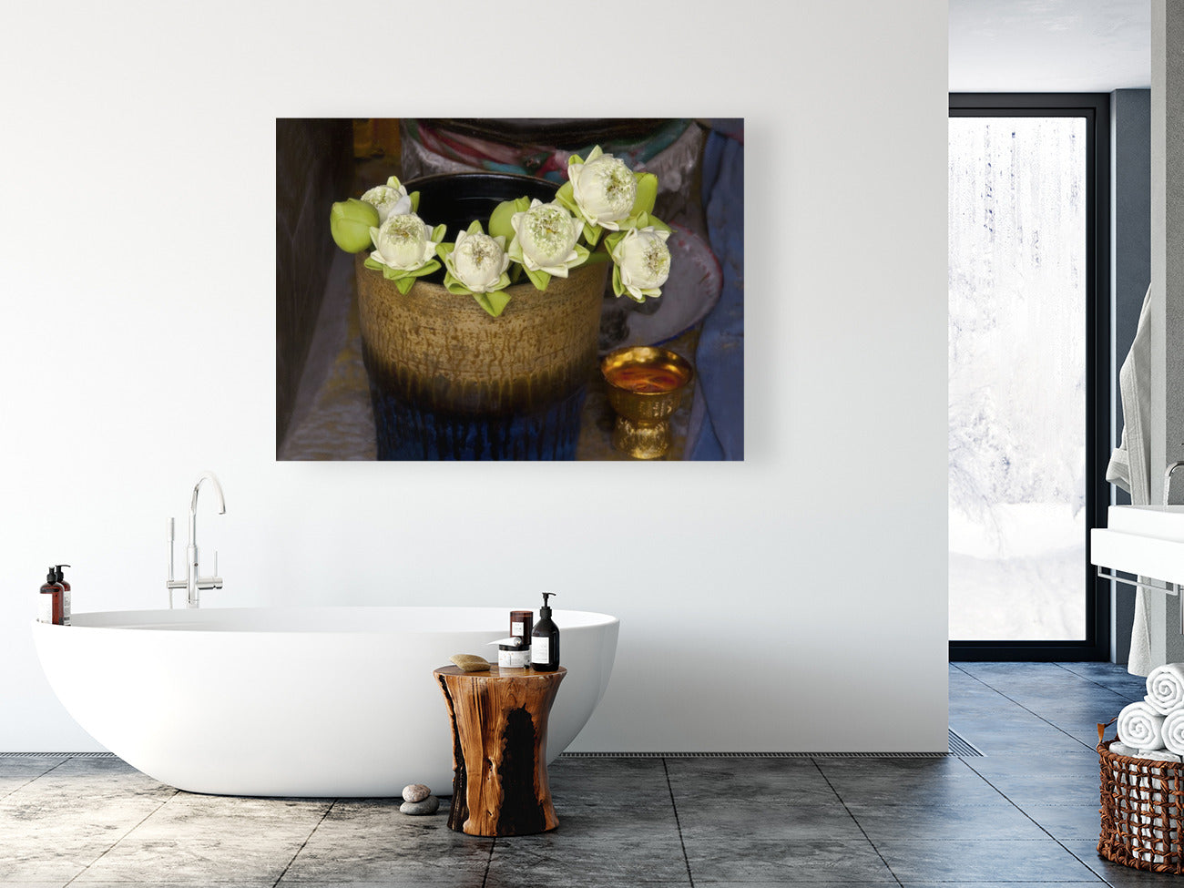Lotus Offerings 38x54"