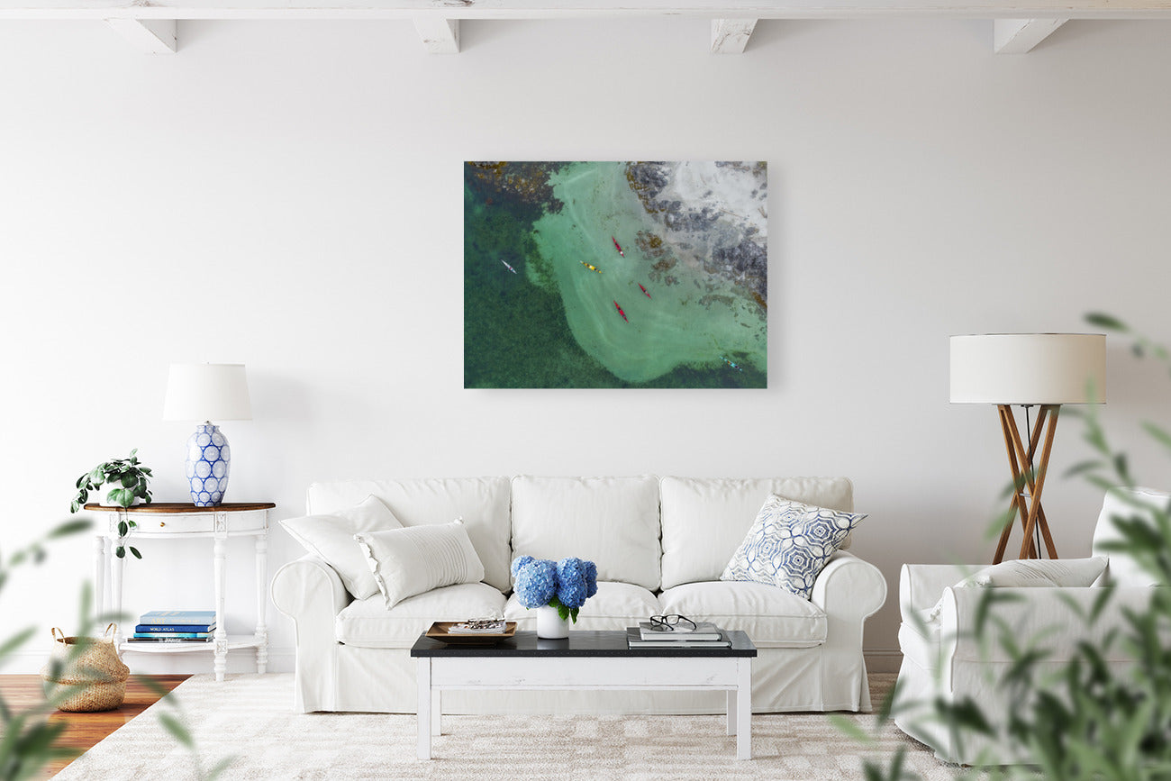 Six Kayakers 24x36"