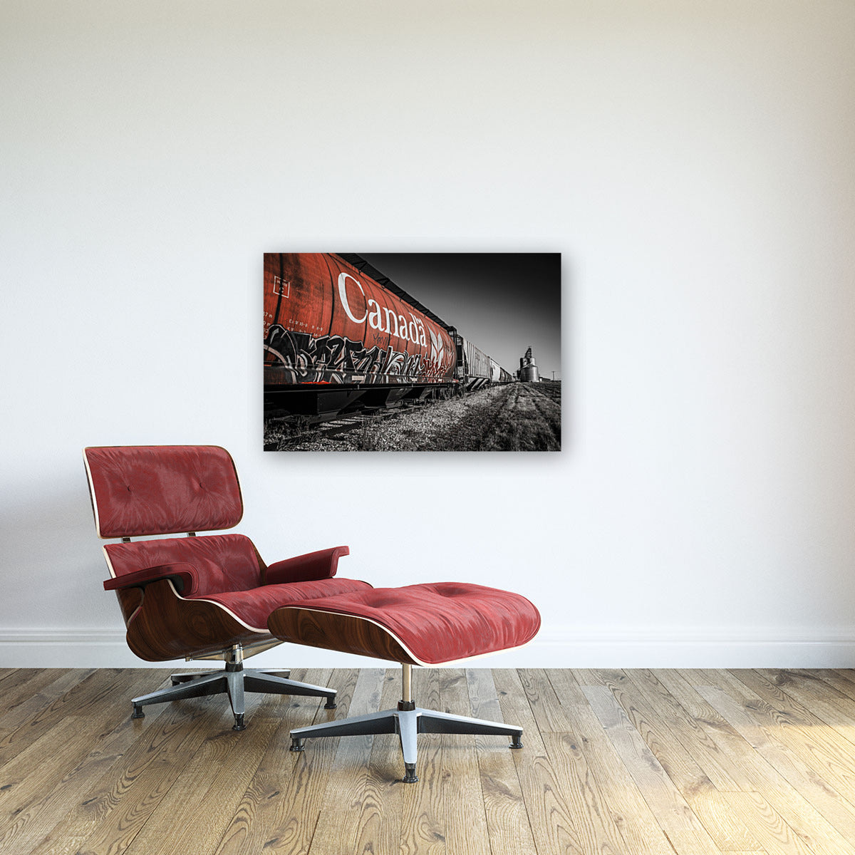 CN Rail Car Graffiti 24x36"