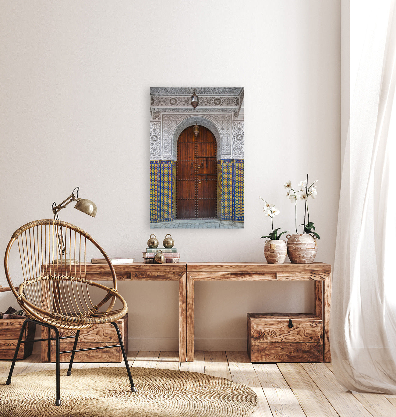 Yellow Tiled Moroccan Door 24x36"
