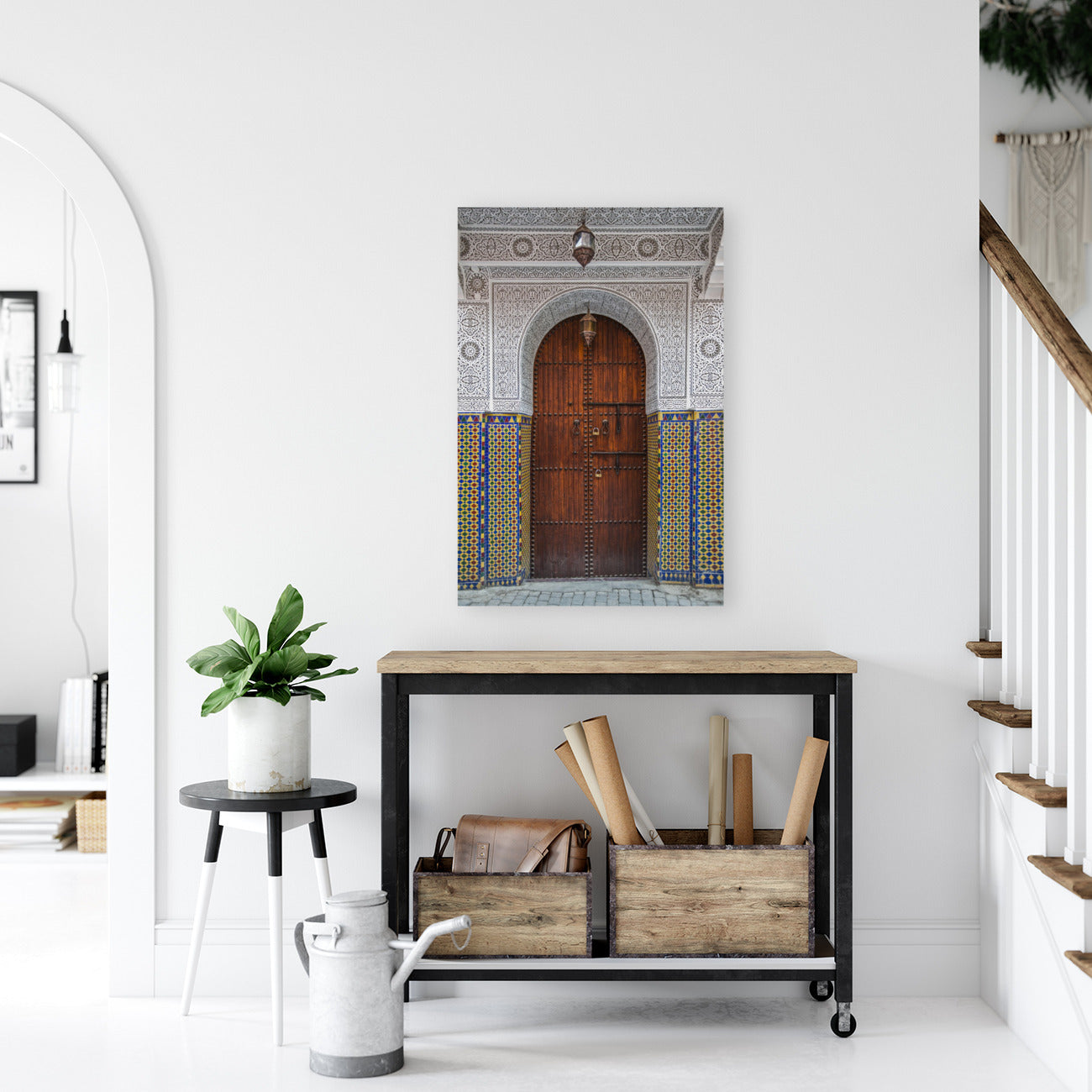 Yellow Tiled Moroccan Door 24x36"