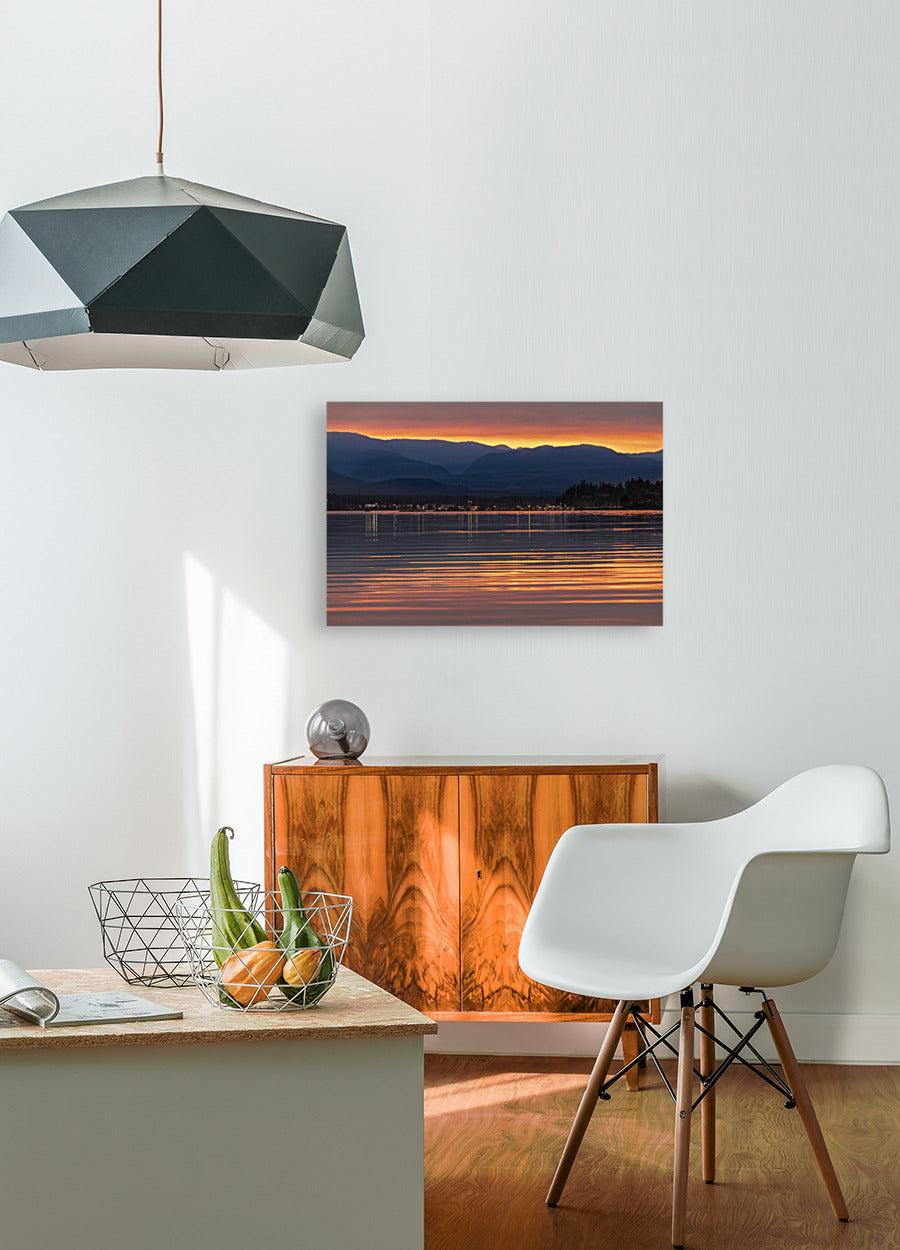 Comox Harbour at Sunset 24x36"