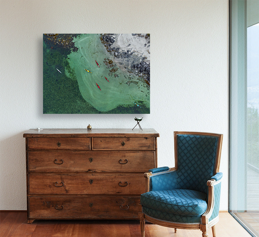 Six Kayakers 24x36"