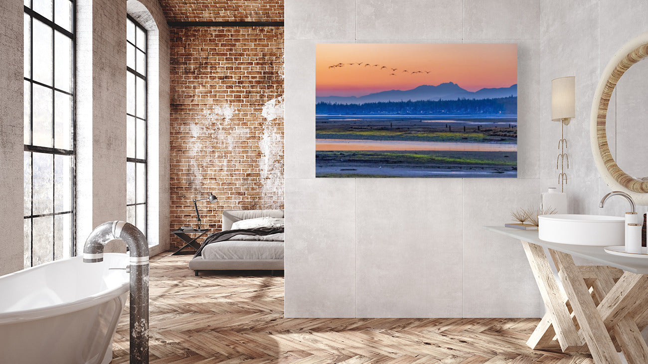 Courtenay Estuary at Dawn 40x60"