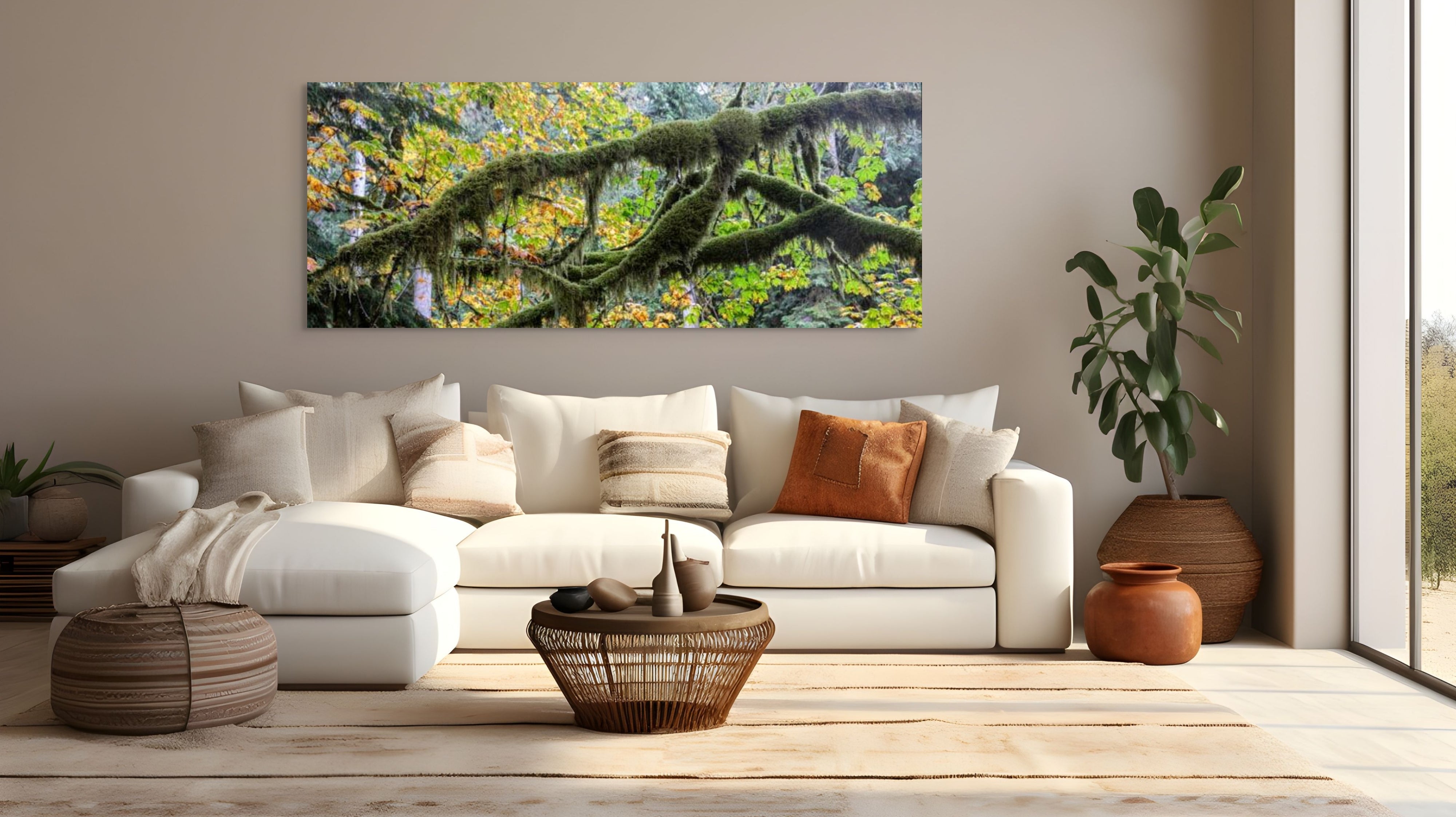 Mossy Branches, Panorama 24x60"