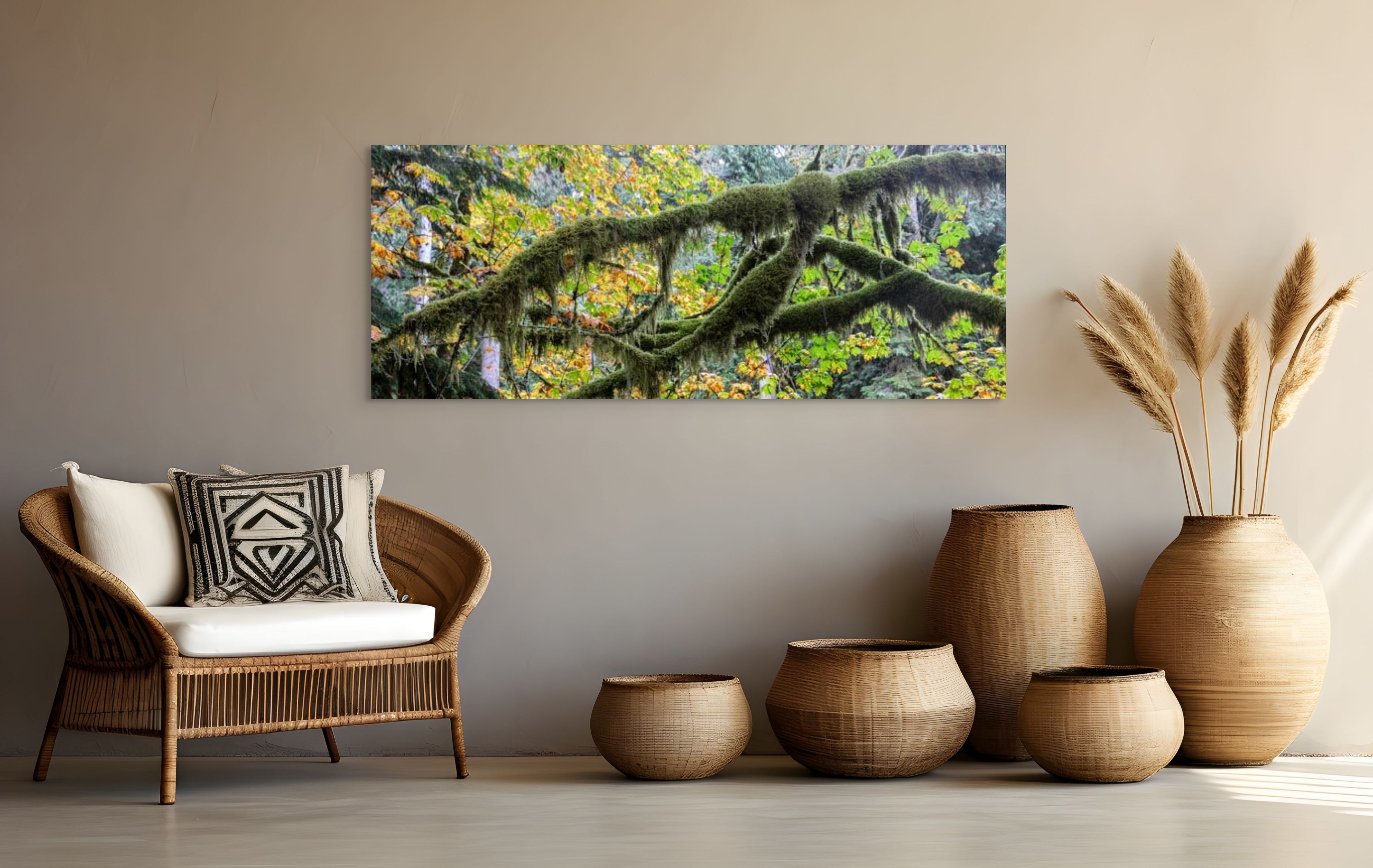 Mossy Branches, Panorama 24x60"