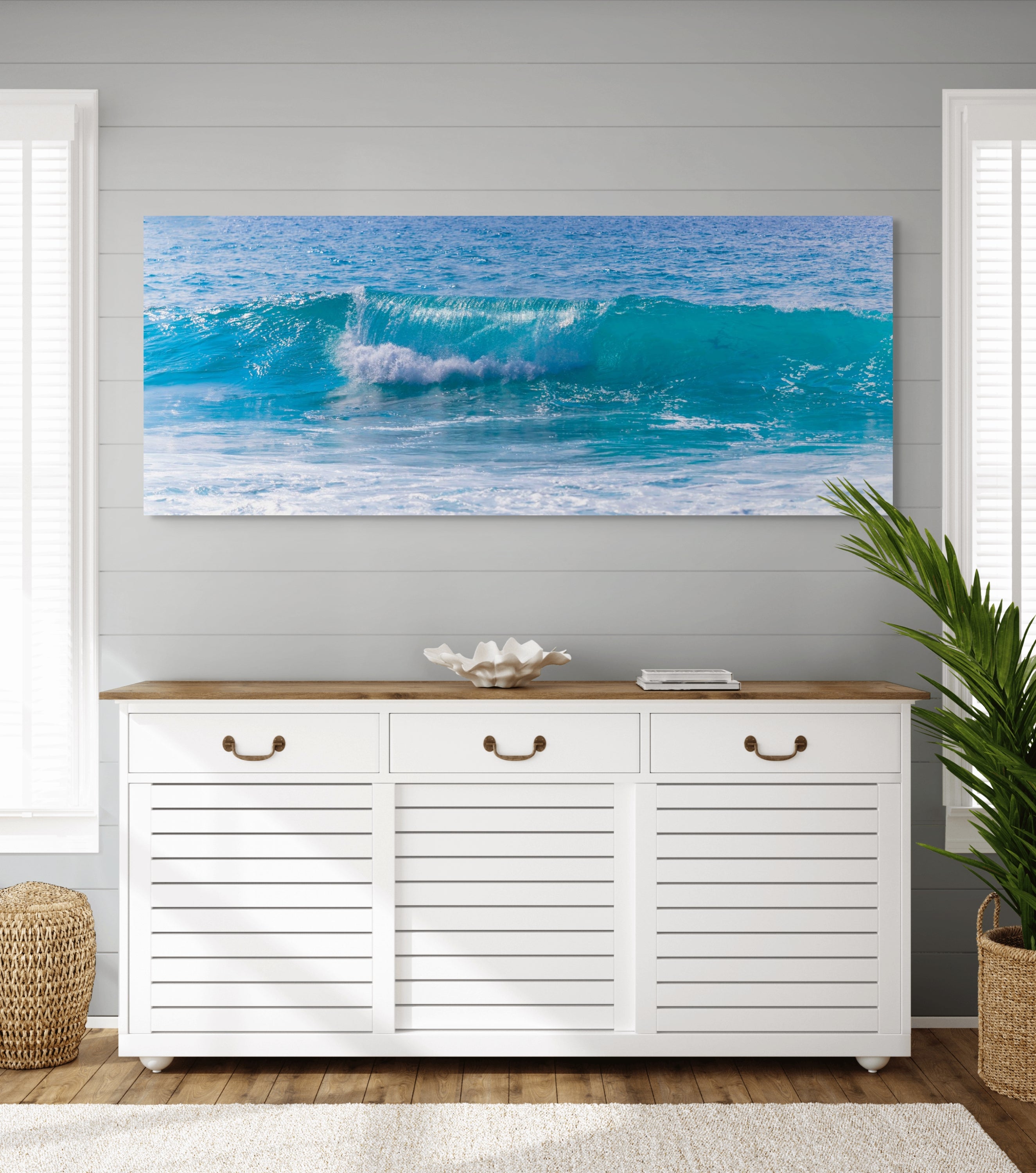 Blue Wave Panorama 24x60"