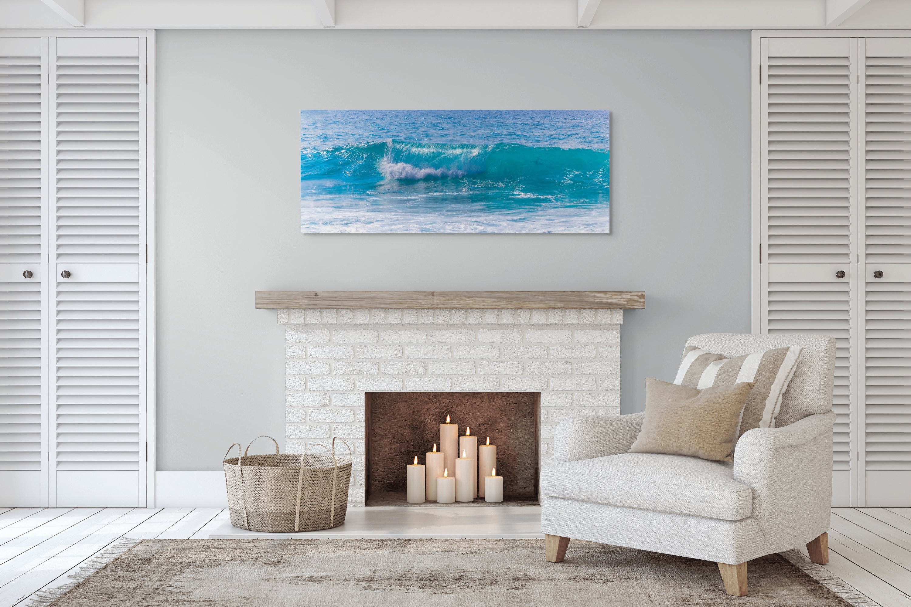 Blue Wave Panorama 24x60"