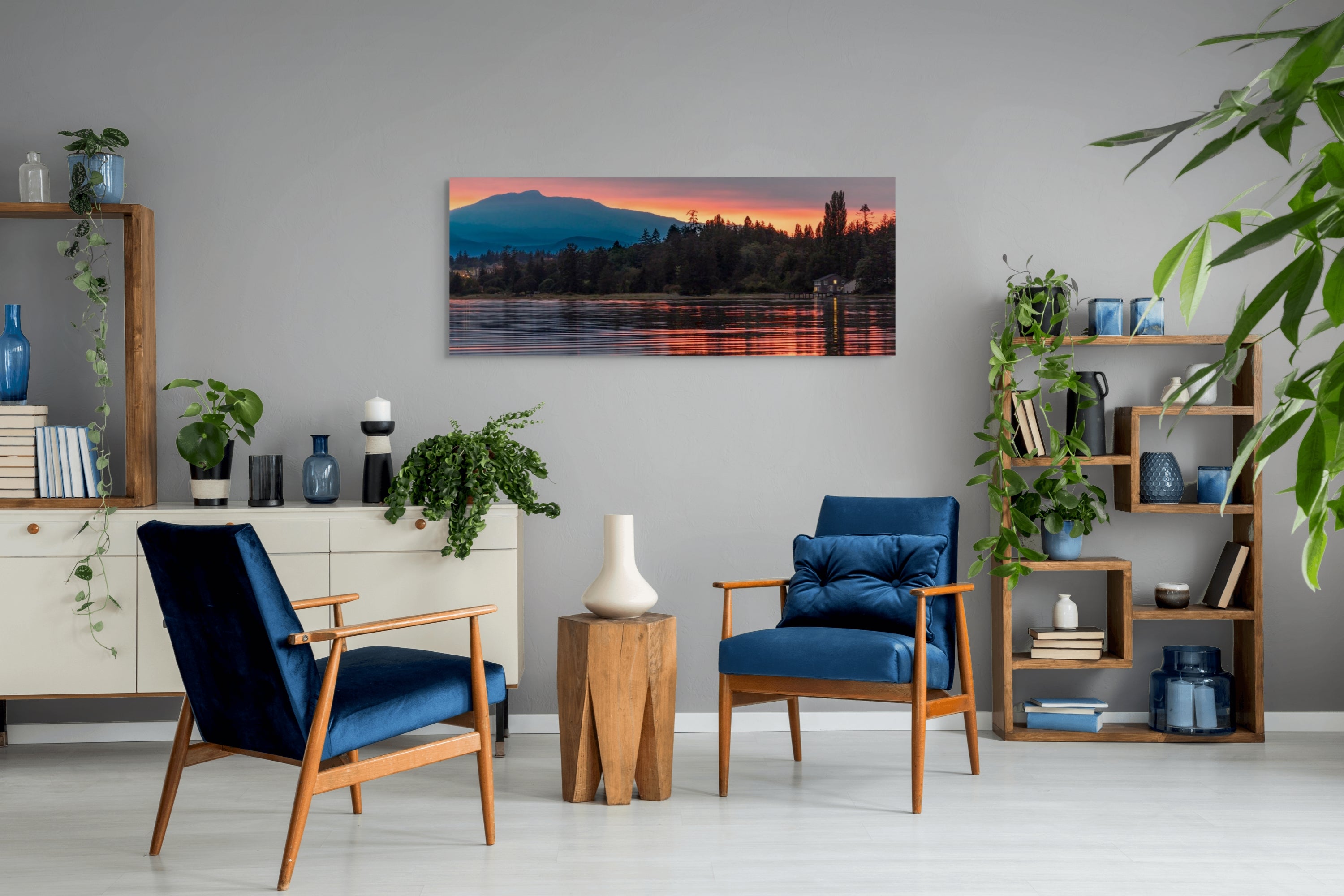 Cozy Comox Sunset Panorama 24x60"