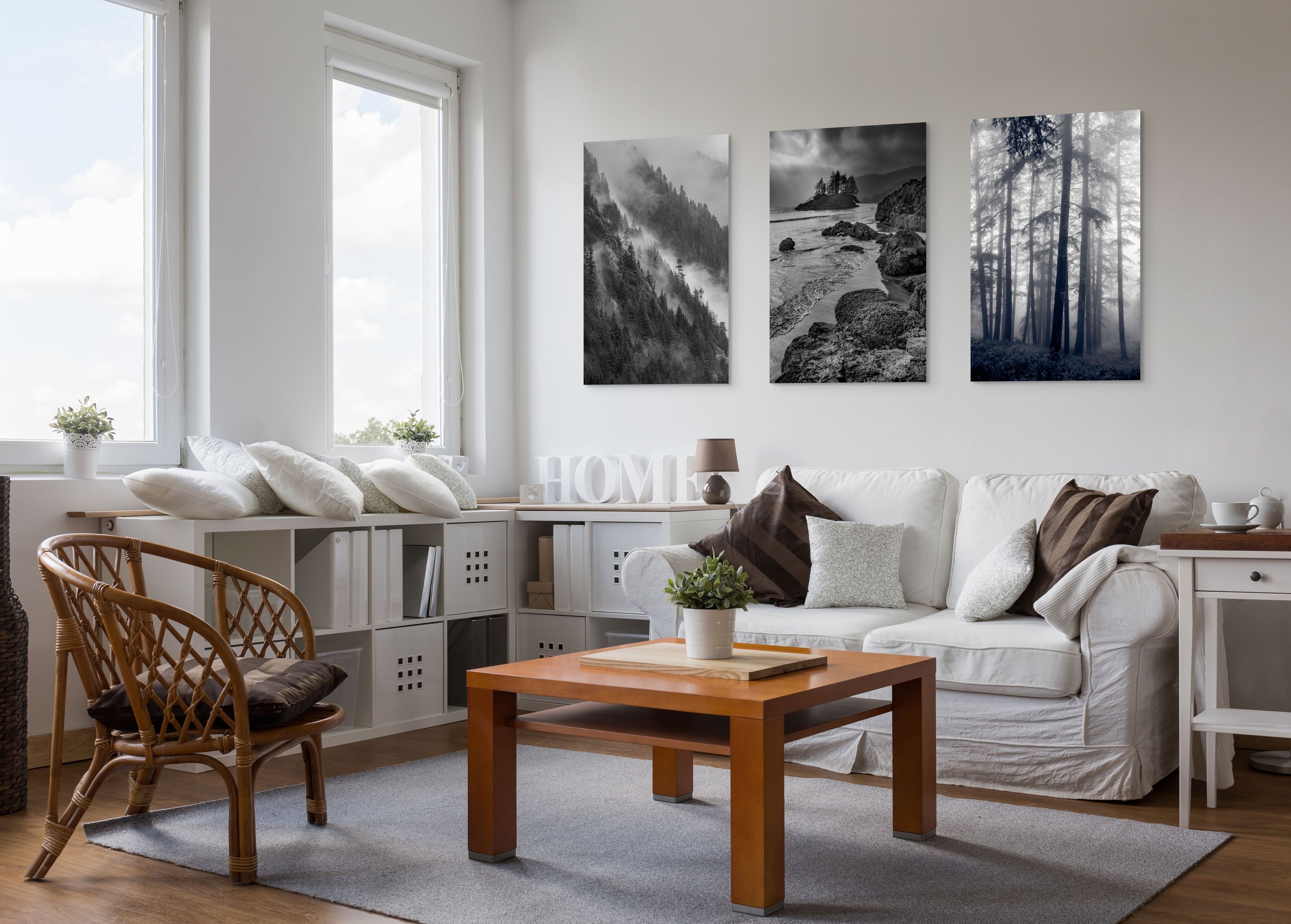 San Josef Bay Shore (B&W Portrait) 24x36"