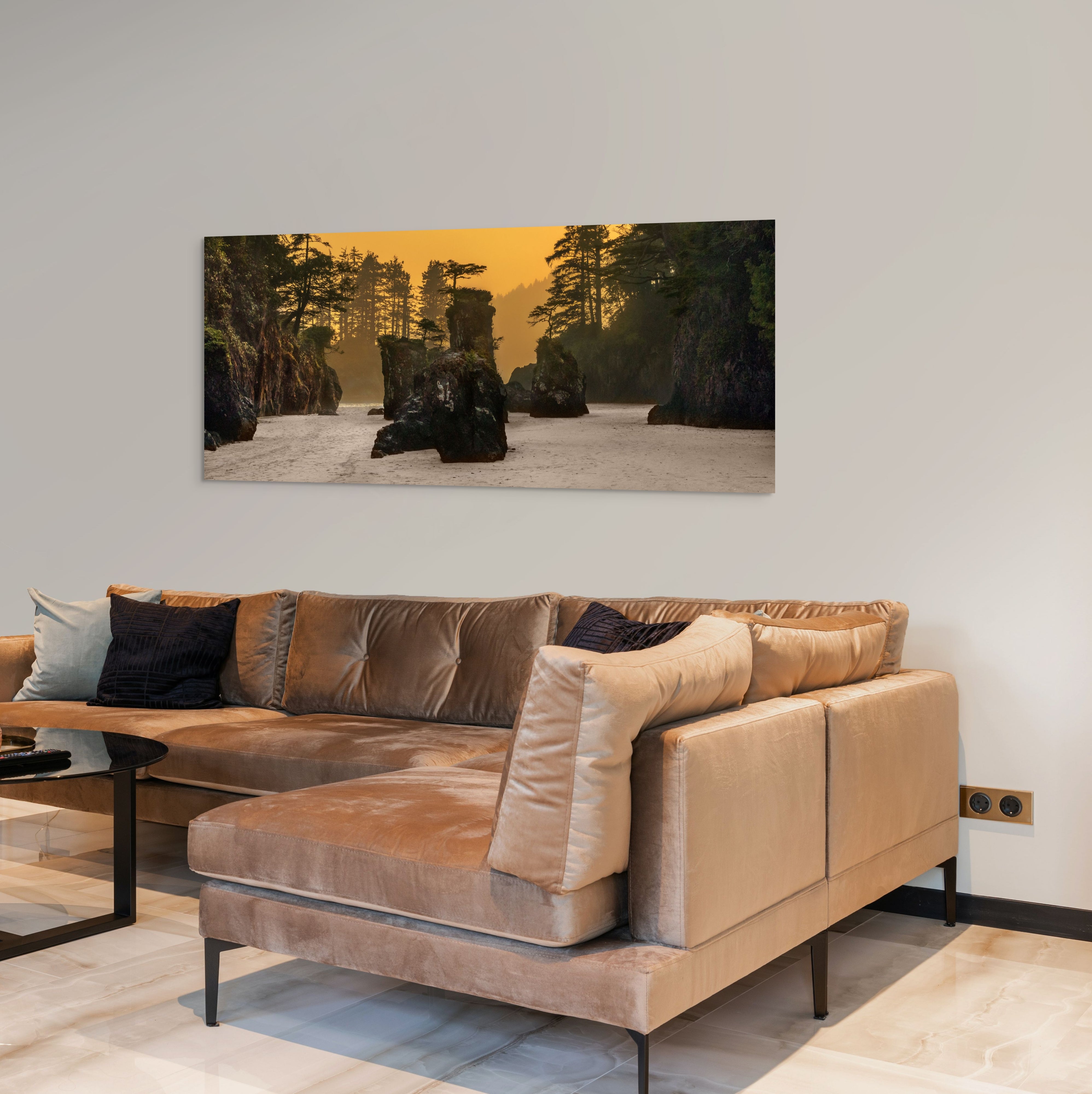 San Josef Bay Sea Stacks Panorama 24x60"