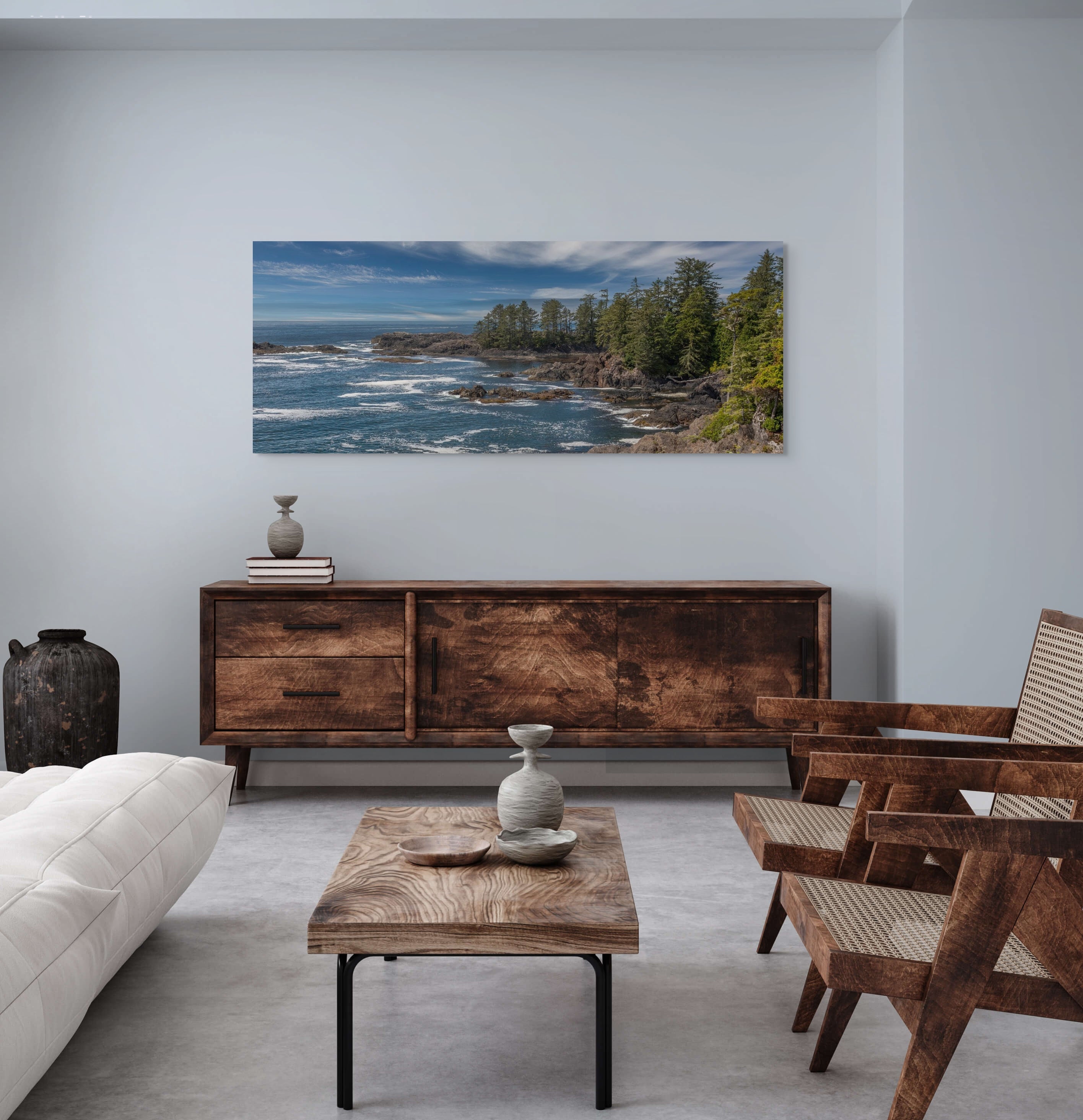 Windblown Wild Pacific Panorama 24x60"