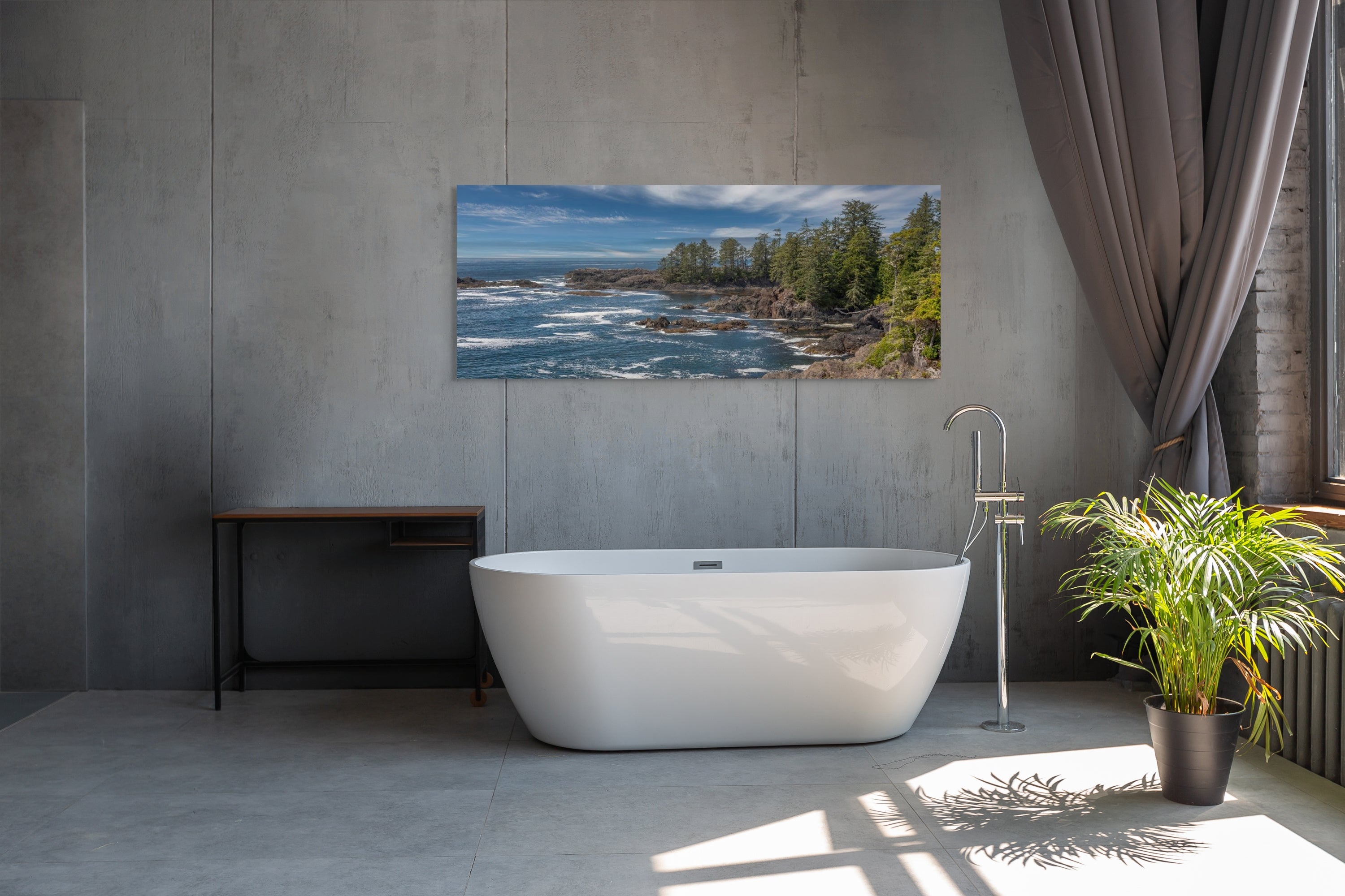 Windblown Wild Pacific Panorama 24x60"