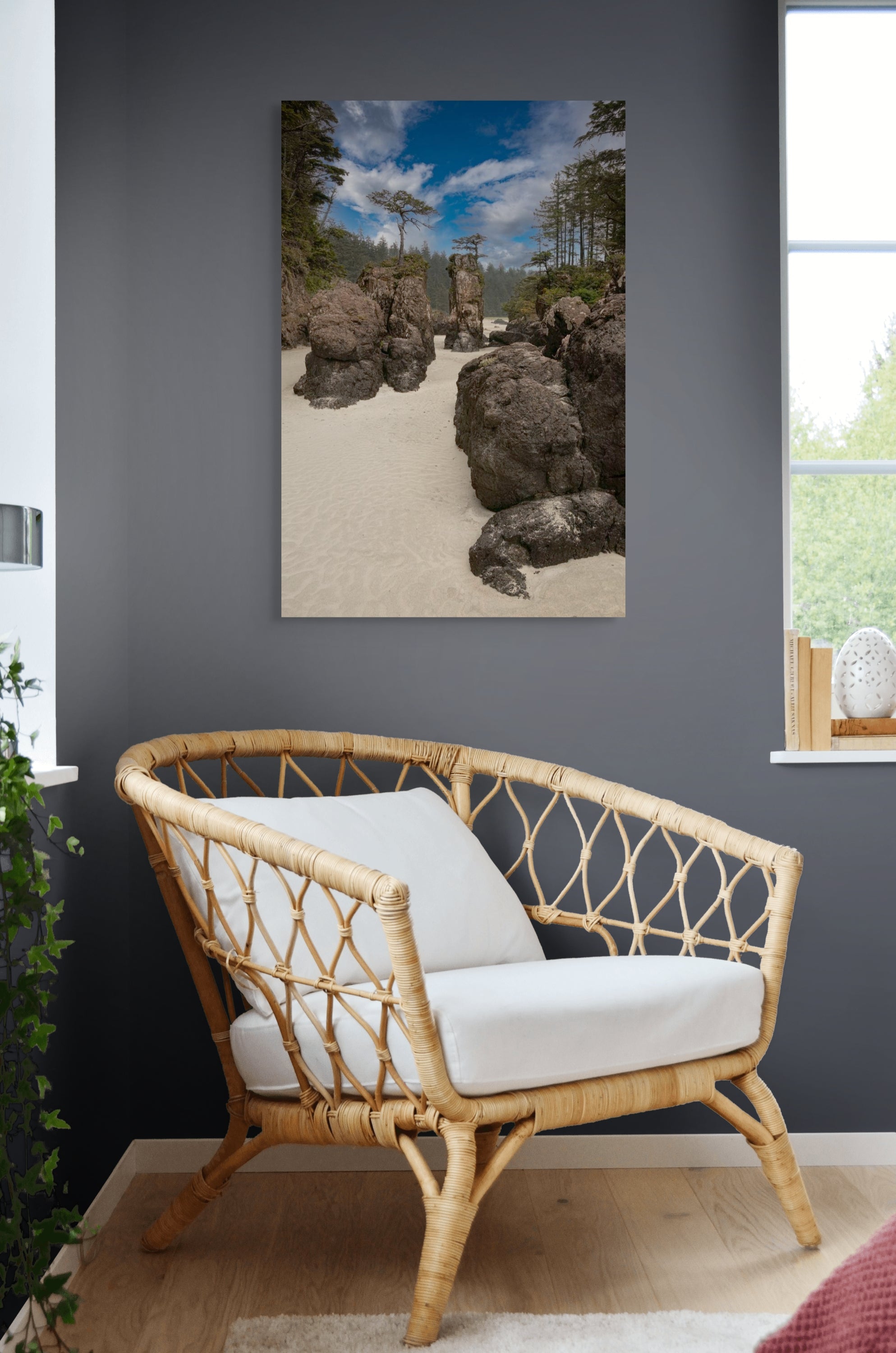 San Josef Bay Sea Stacks (portrait) 24x36"