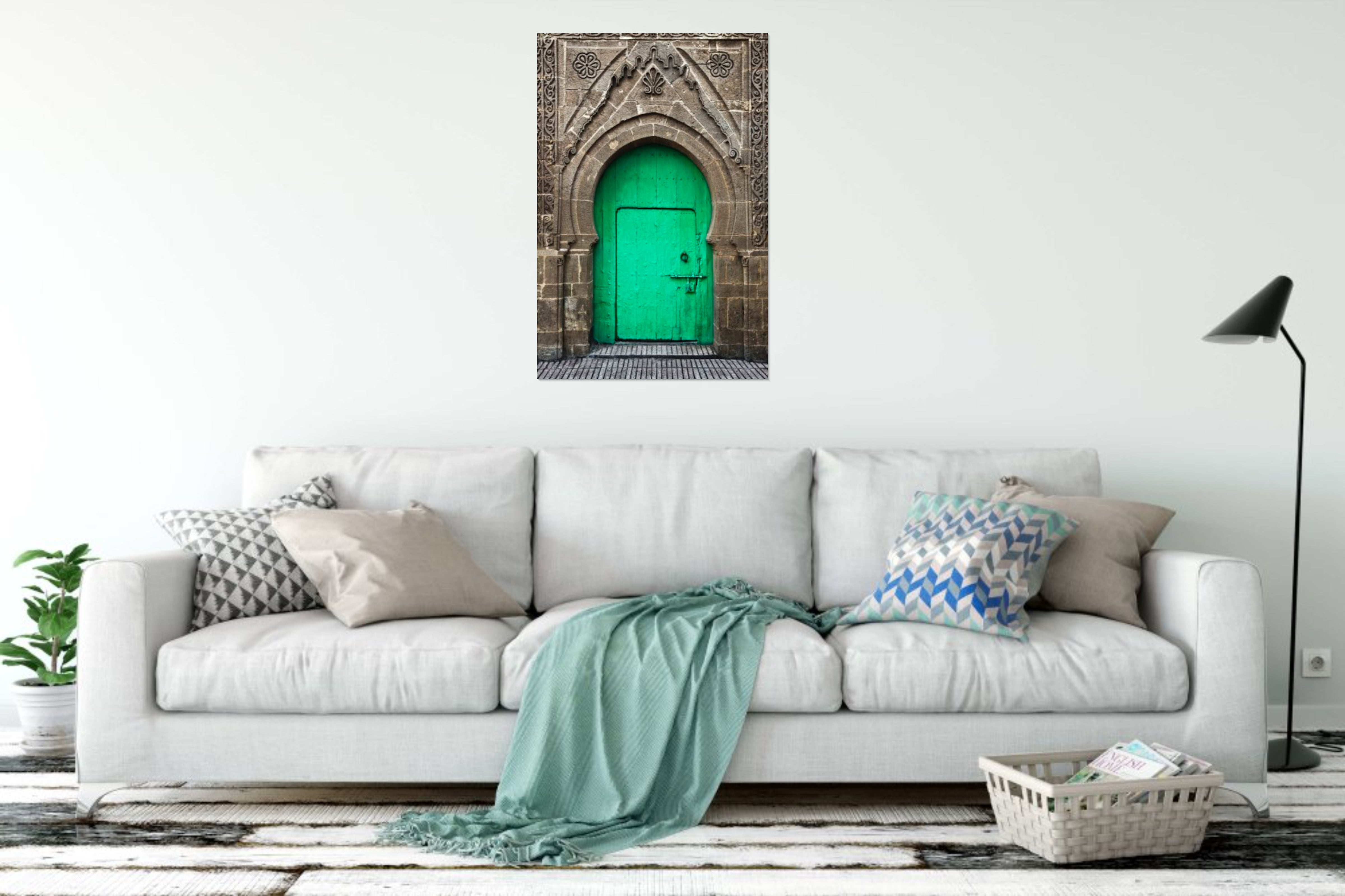 Green Moroccan Door 24x36"