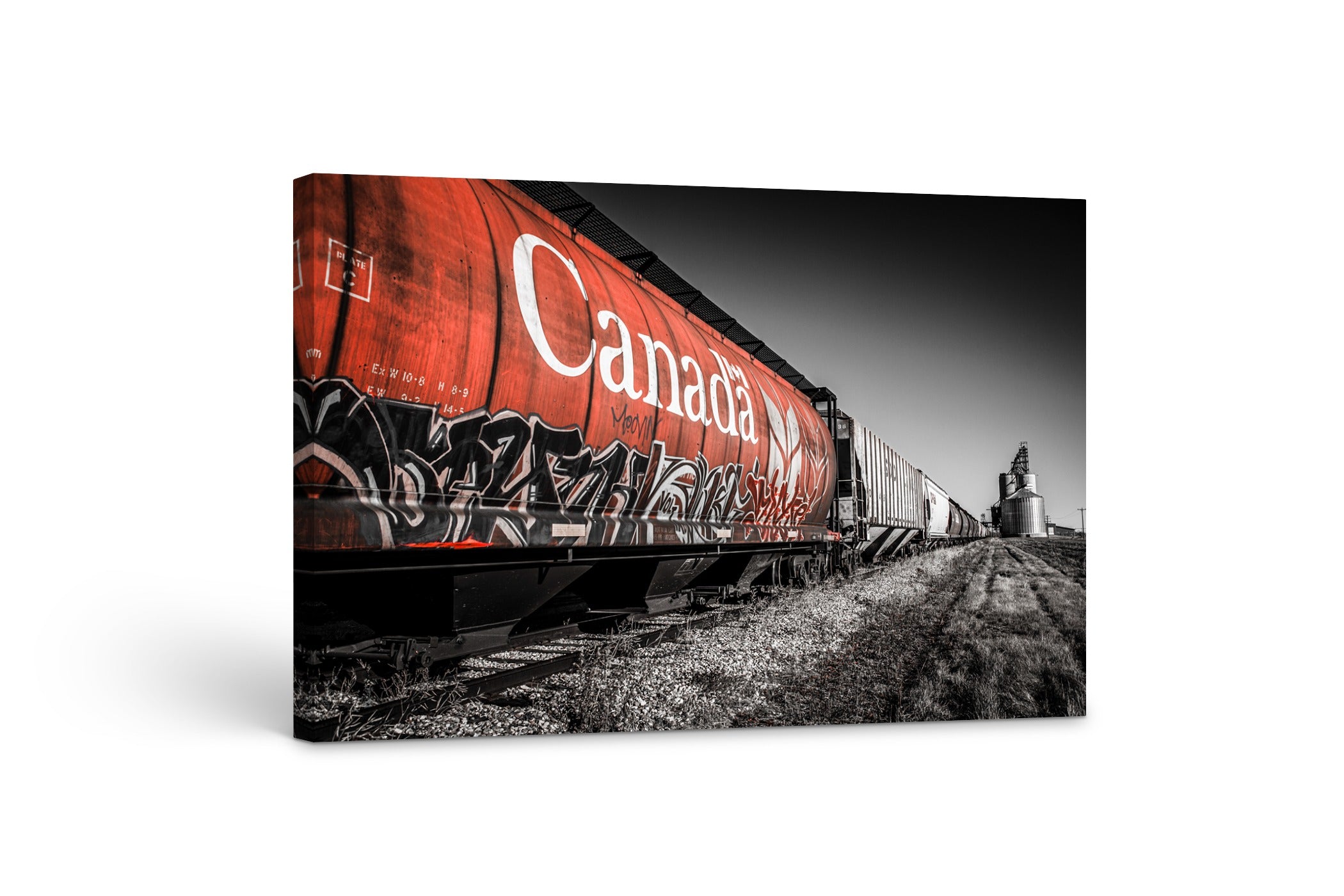 CN Rail Car Graffiti 24x36"
